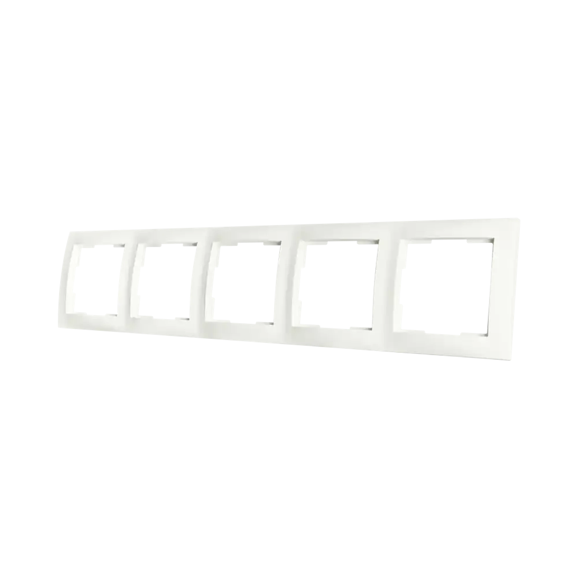 ION INDUSTRIES 80.302.515 5-gang cover frame E1 Matt Alpine White (img_002) ION INDUSTRIES 80.302.515 5-gang cover frame E1 Matt Alpine White (img_002)