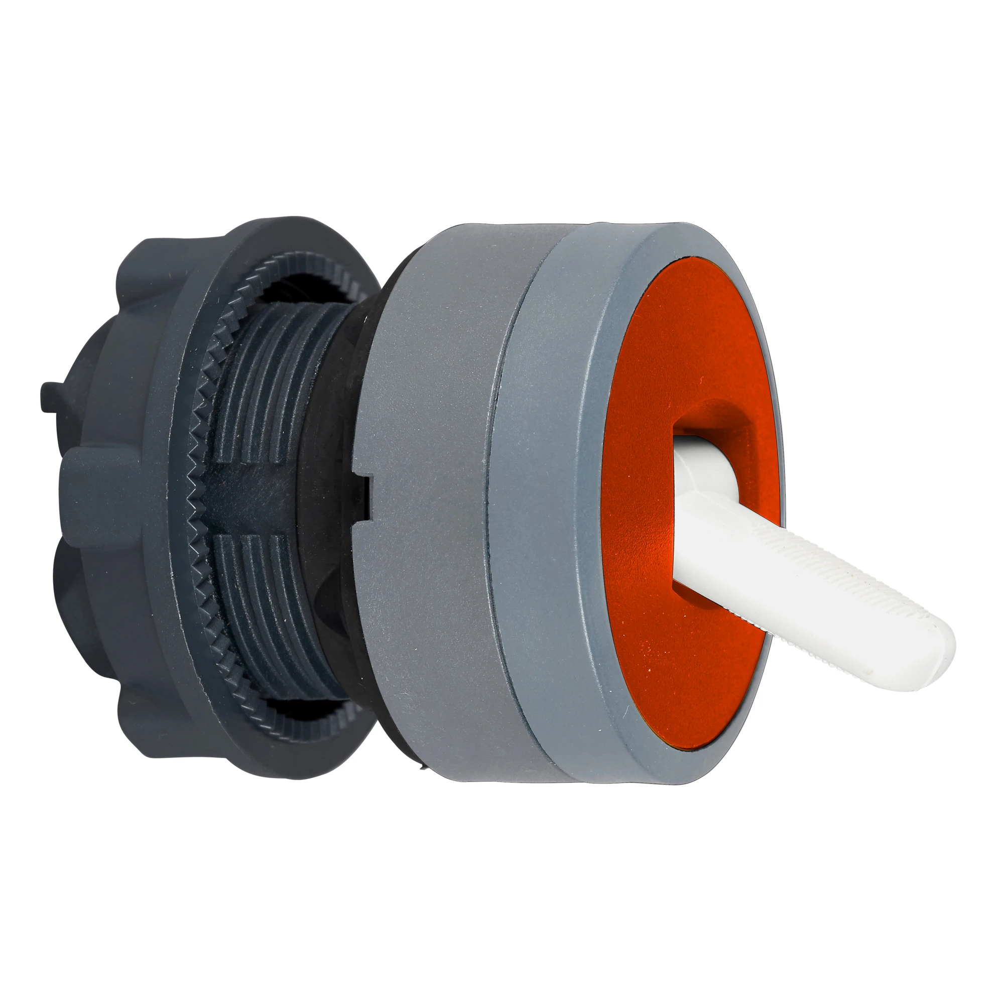 Schneider Electric ZB5AD2804C0 Toggle switch, front element, Harmony XB5, plastic, 22mm, light grey, red, 2 positions, latching (img_001)