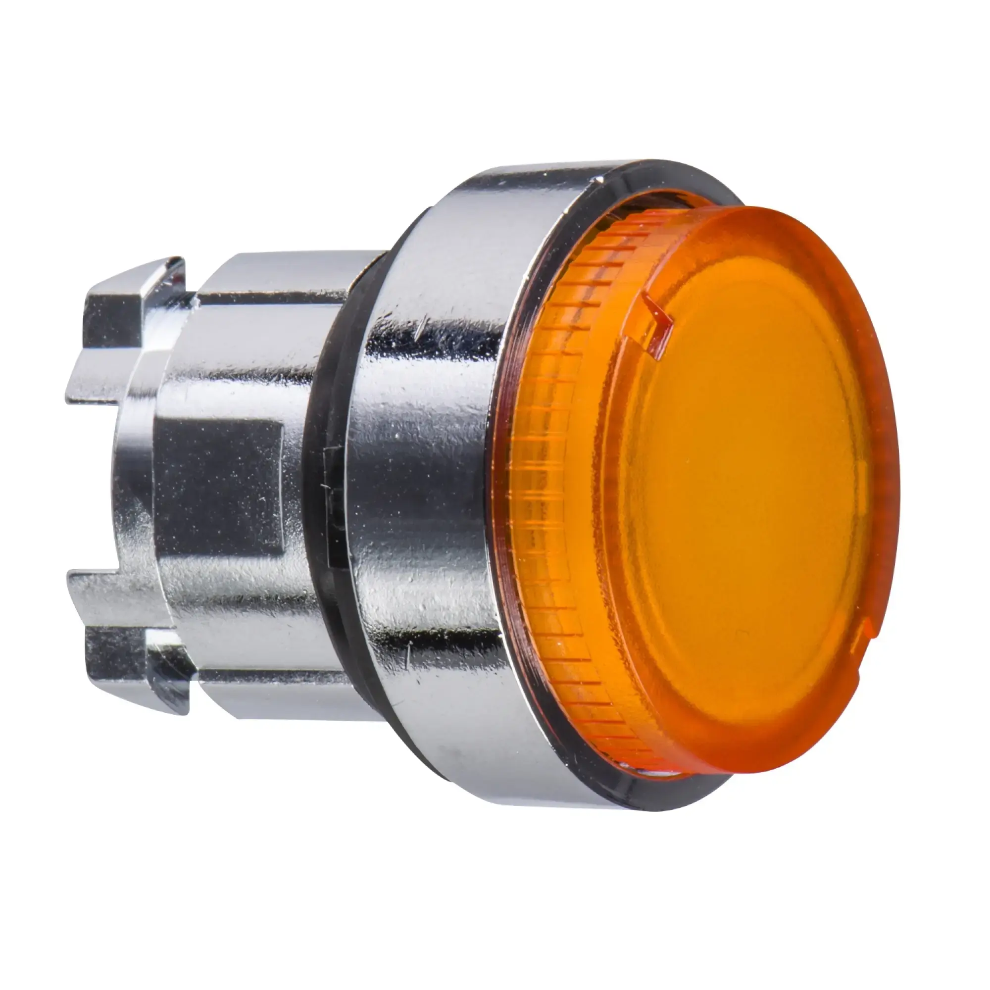 Schneider Electric ZB4BW15 Illuminated push button, front element, Harmony XB4, metal, 22mm, orange, protruding, unlabelled, smooth calotte, BA9s (img_002)