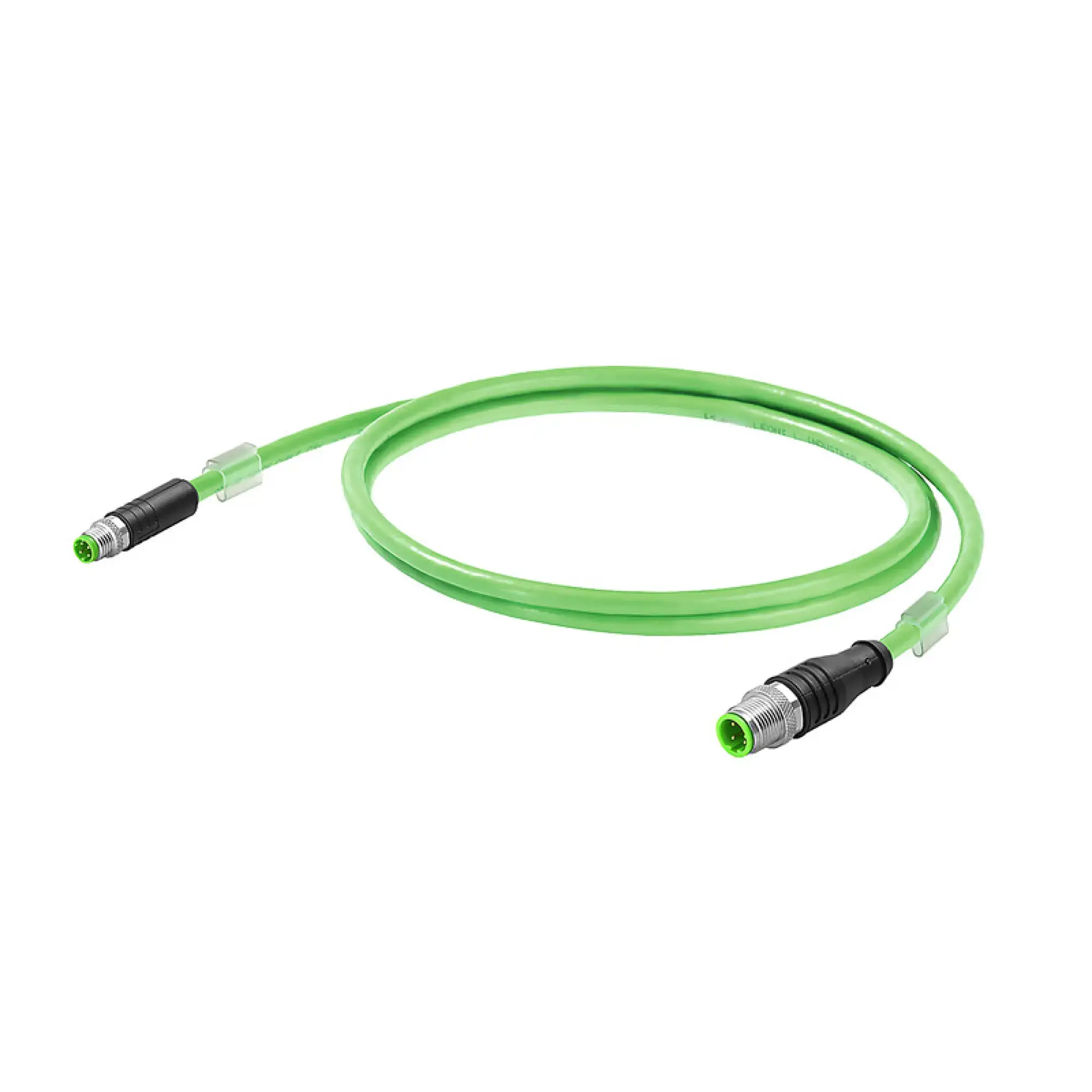 Weidmüller 2859780030 PROFINET Cable (assembled), M12 D-code – IP 67 straight pin, M8 D-code - IP67 straight pin, Number of poles: 4, 3 m (img_001)