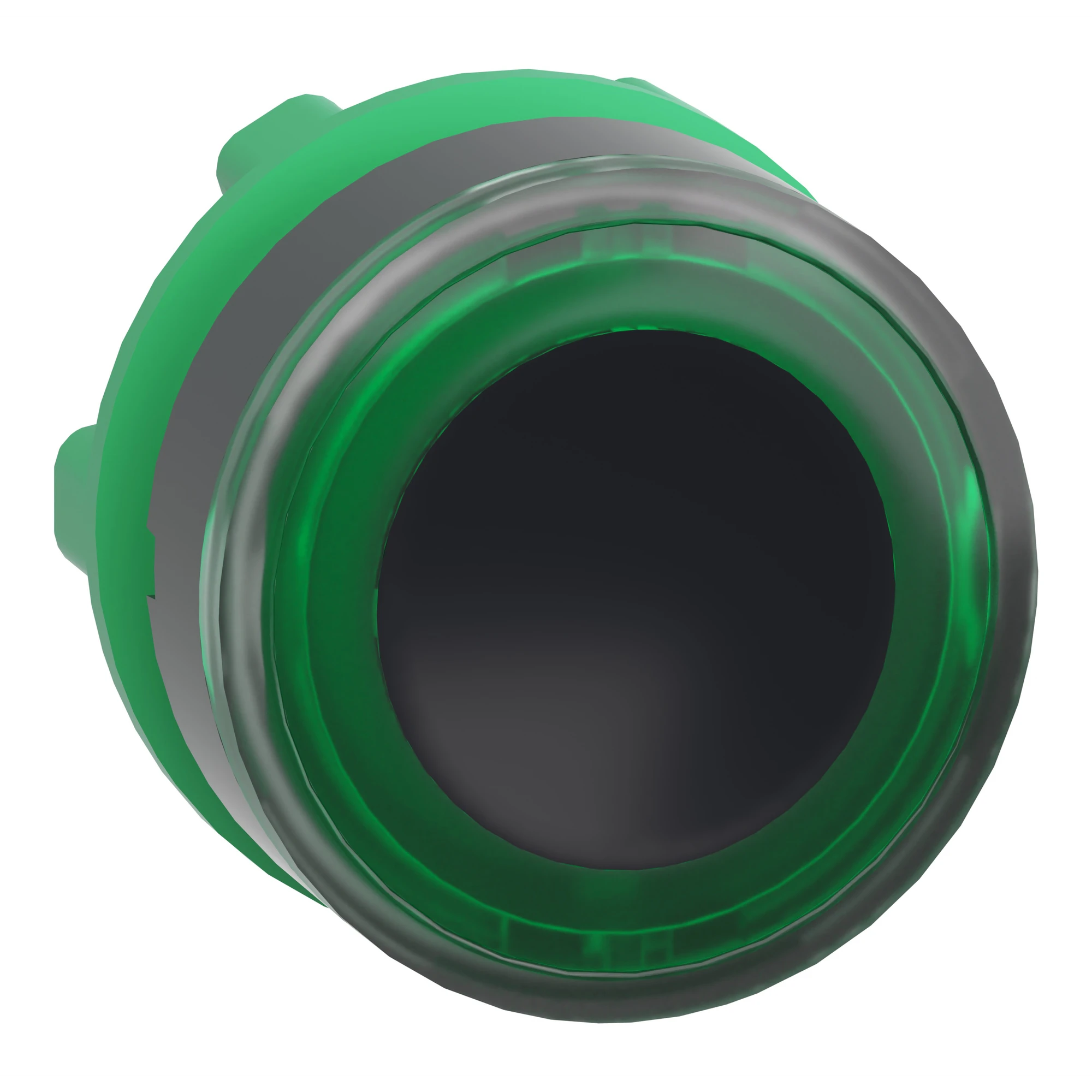 Schneider Electric ZB5AW933 Illuminated Push-Button, Front Element, Harmony XB5, Plastic, 22mm, Green, for Universal LED, Illuminated Ring (img_001)