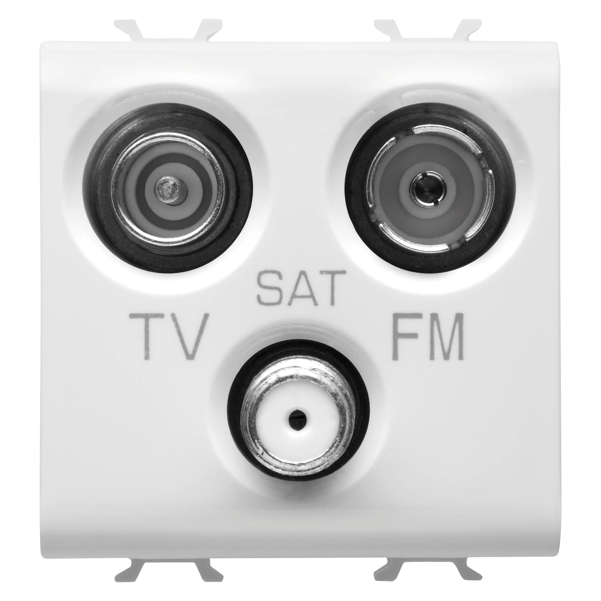 GEWISS GW10382 SOCKET-OUTLET TV-FM-SAT - DIRECT - 2 MODULES - GLOSSY WHITE - CHORUSMART (img_001)