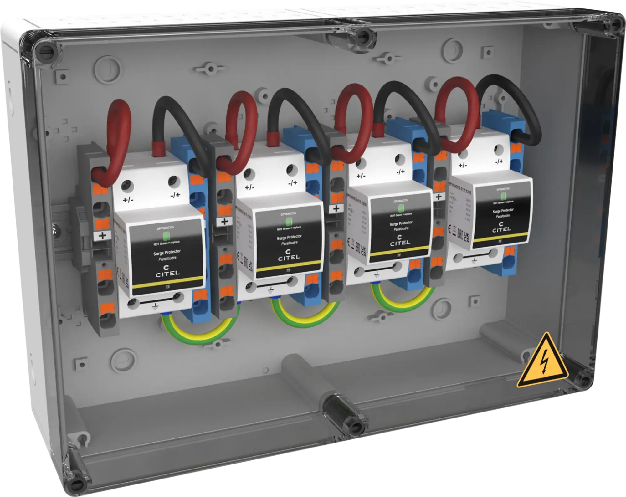 Citel 157406 Generatoranschlusskasten mit SPD Typ 2+3, 1200 VDC, 4-MPPT, 2 Strings (img_001)