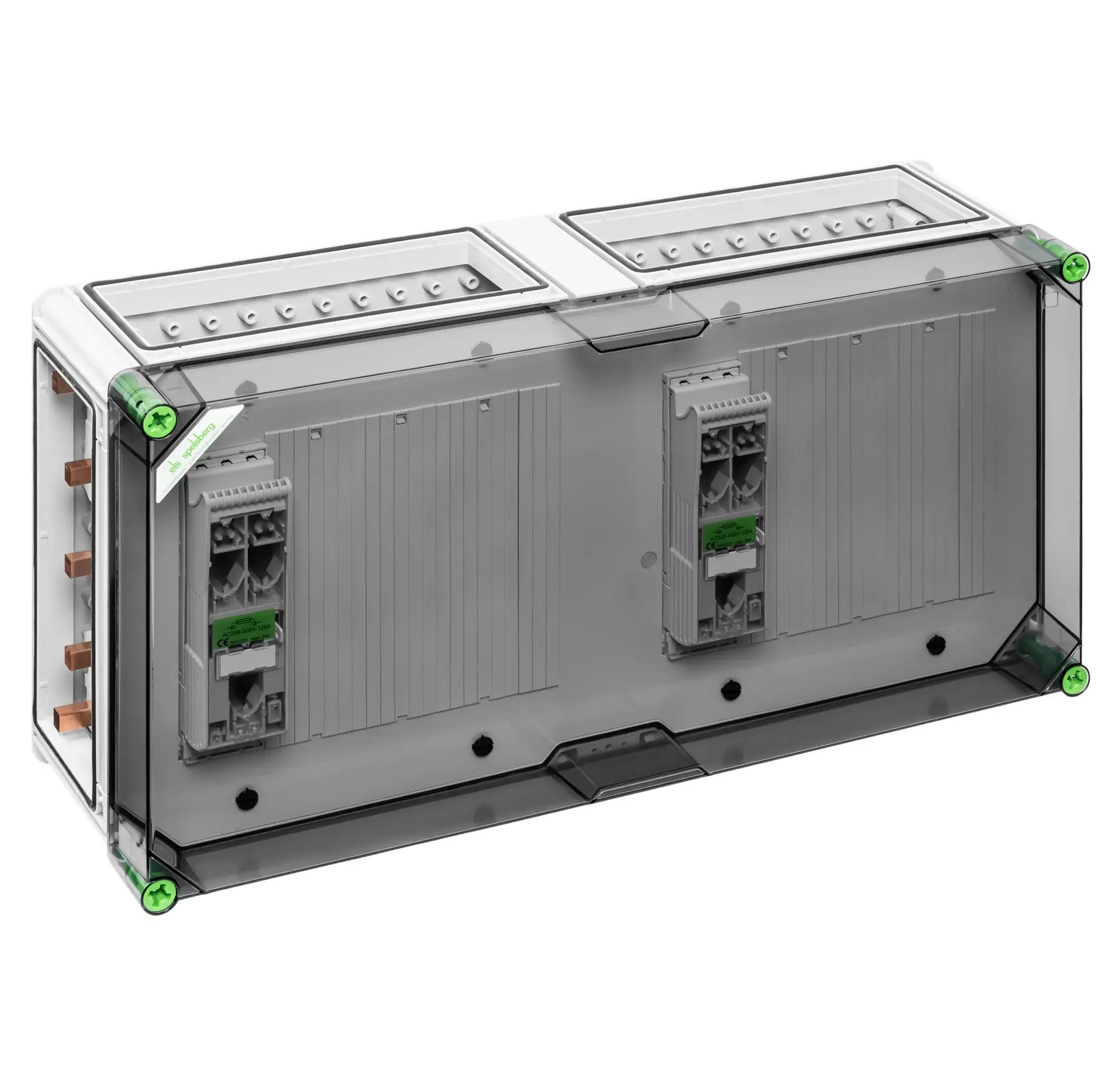 Spelsberg 04642586 NH fuse enclosure, Type of protection IP65, Impact strength IK08, Protection class II, Rated voltage 690V AC, Halogen free (img_001)