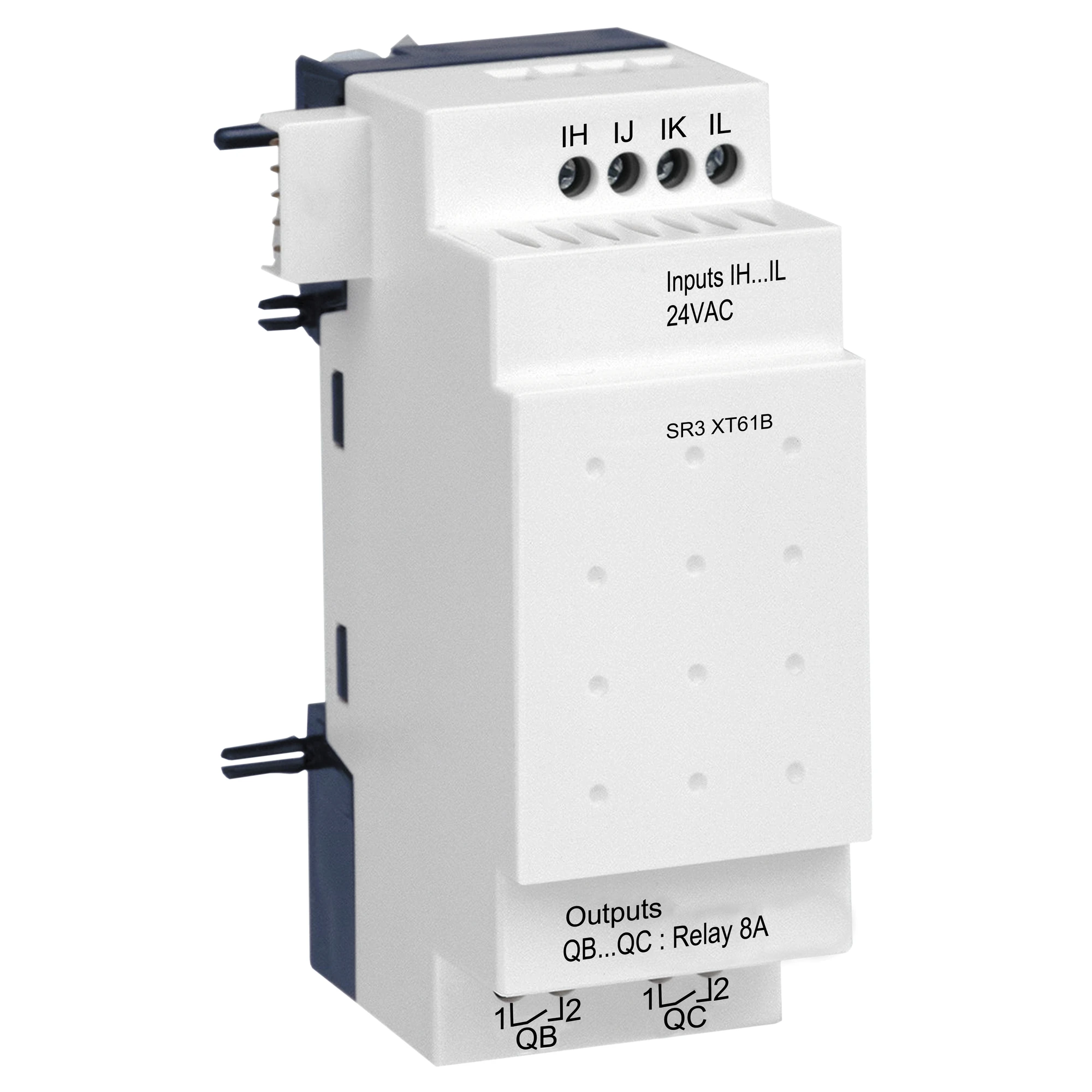 Schneider Electric SR3XT61B Digital Input/Output Module, Zelio Logic, 6 I/O, 24 VAC, Relay Outputs (img_001) Schneider Electric SR3XT61B Digital Input/Output Module, Zelio Logic, 6 I/O, 24 VAC, Relay Outputs (img_001)