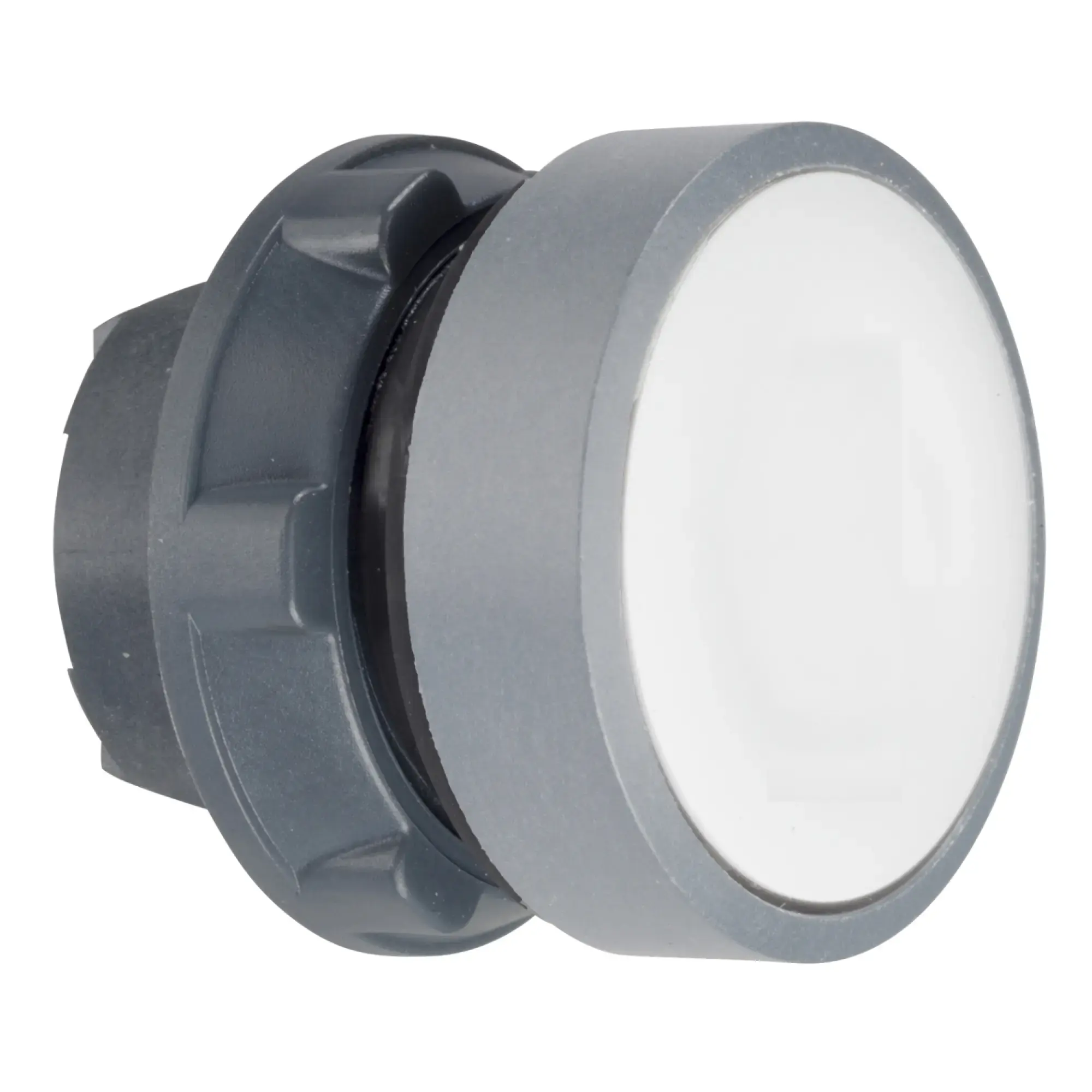 Schneider Electric ZB5AA131C0 Push-button, front element, Harmony XB5, plastic, 22mm, light gray, white, labeled I, momentary (img_002)