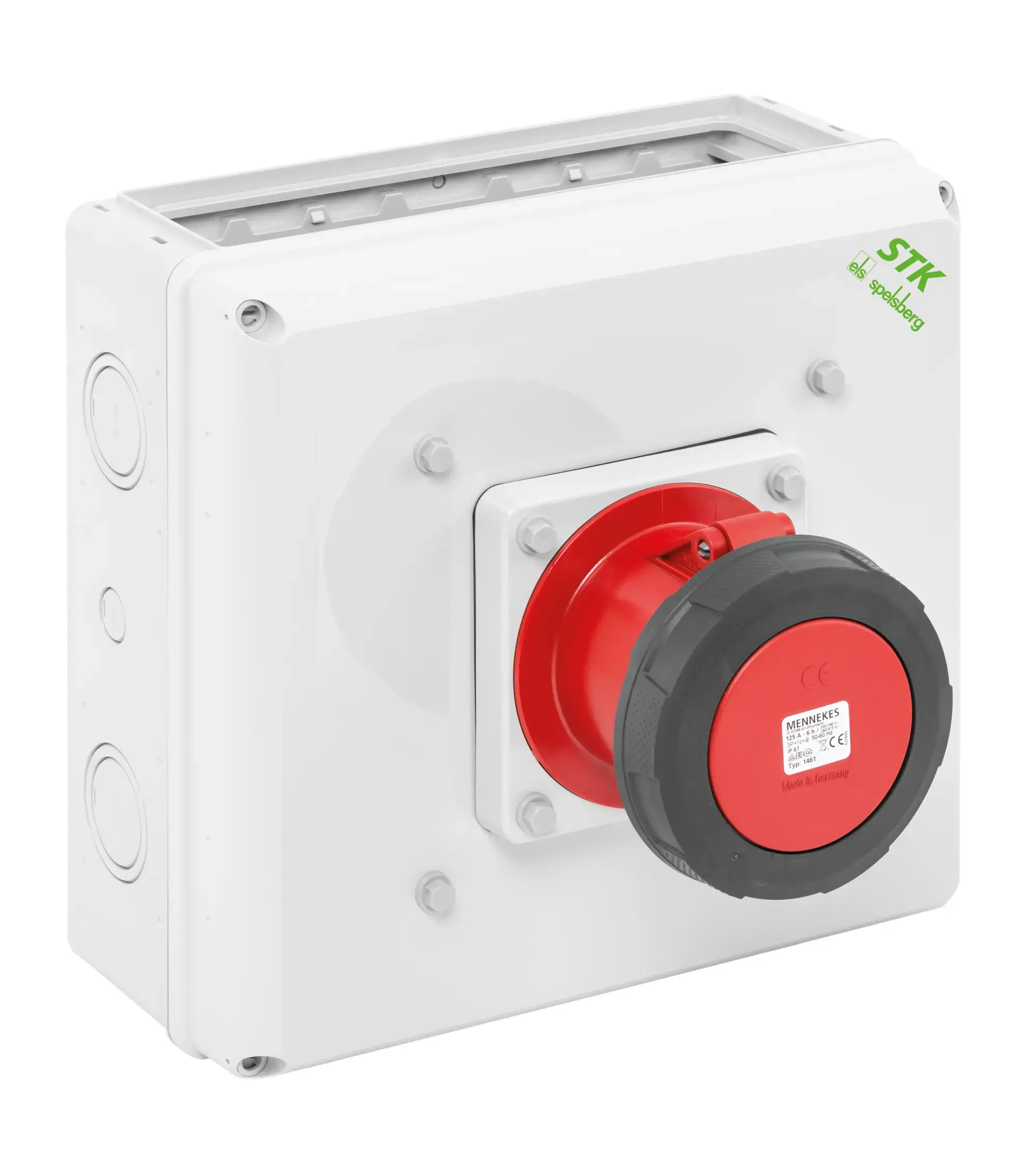 Spelsberg 73000101 Socket outlet combination, grey, Type of protection IP44, vented, Impact strength IK08, Protection class II, Rated voltage 400V AC, Halogen free (img_001) Spelsberg 73000101 Socket outlet combination, grey, Type of protection IP44, vented, Impact strength IK08, Protection class II, Rated voltage 400V AC, Halogen free (img_001)