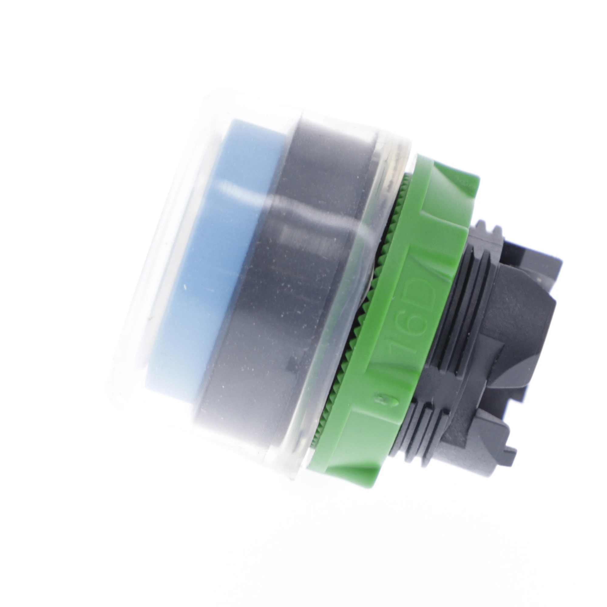 Schneider Electric ZB5AP6 Pushbutton, front element, Harmony XB5, plastic, 22mm, blue, protruding, unlabeled, momentary, with protective cap (img_005)