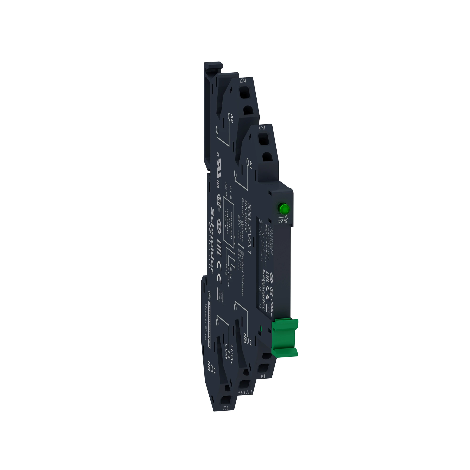 Schneider Electric SSL1D03JDPR Narrow Semiconductor Relay GSS 1-24VDC/3.5A 3-12VDC Base Spring-loaded Mounted (img_001) Schneider Electric SSL1D03JDPR Narrow Semiconductor Relay GSS 1-24VDC/3.5A 3-12VDC Base Spring-loaded Mounted (img_001)