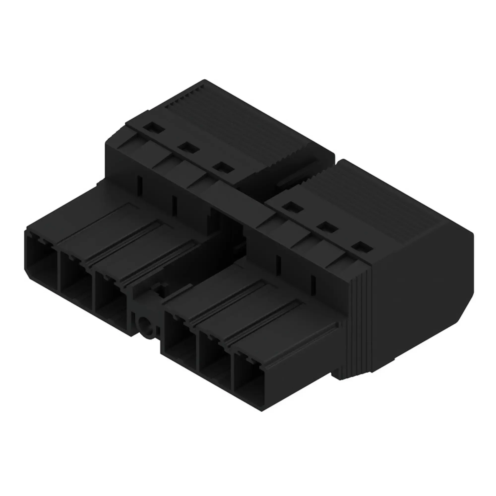 Weidmüller 1061100000 PCB connector (wire connection), 800 V, 57 A, Pitch in mm: 7.62, 10 mm², Number of poles: 6, PUSH IN without actuator, Tension-clamp connection, Box (img_001)