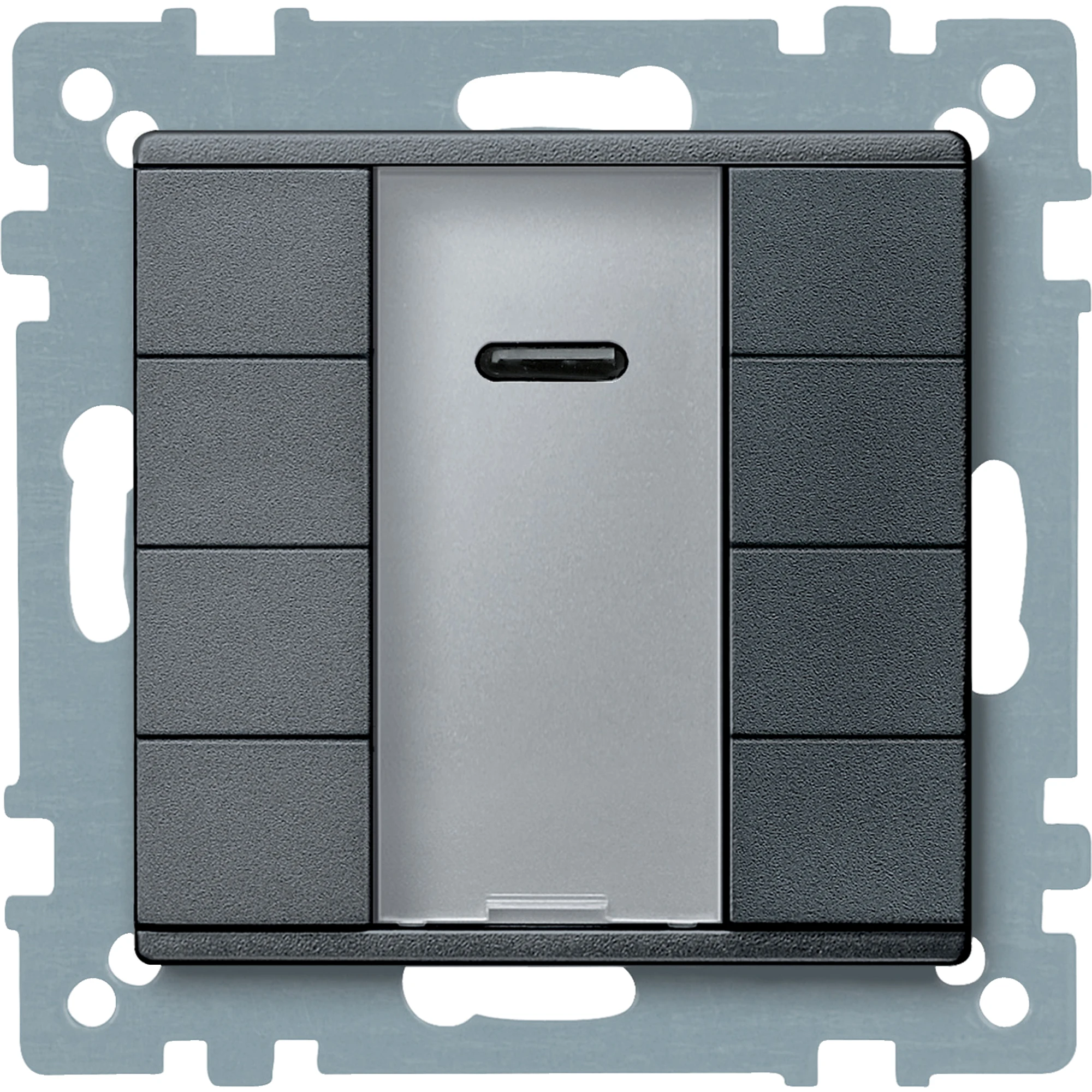 Schneider Electric MTN627914 Quadruple Push-button Plus with IR Receiver, Anthracite, System M (img_001) Schneider Electric MTN627914 Quadruple Push-button Plus with IR Receiver, Anthracite, System M (img_001)