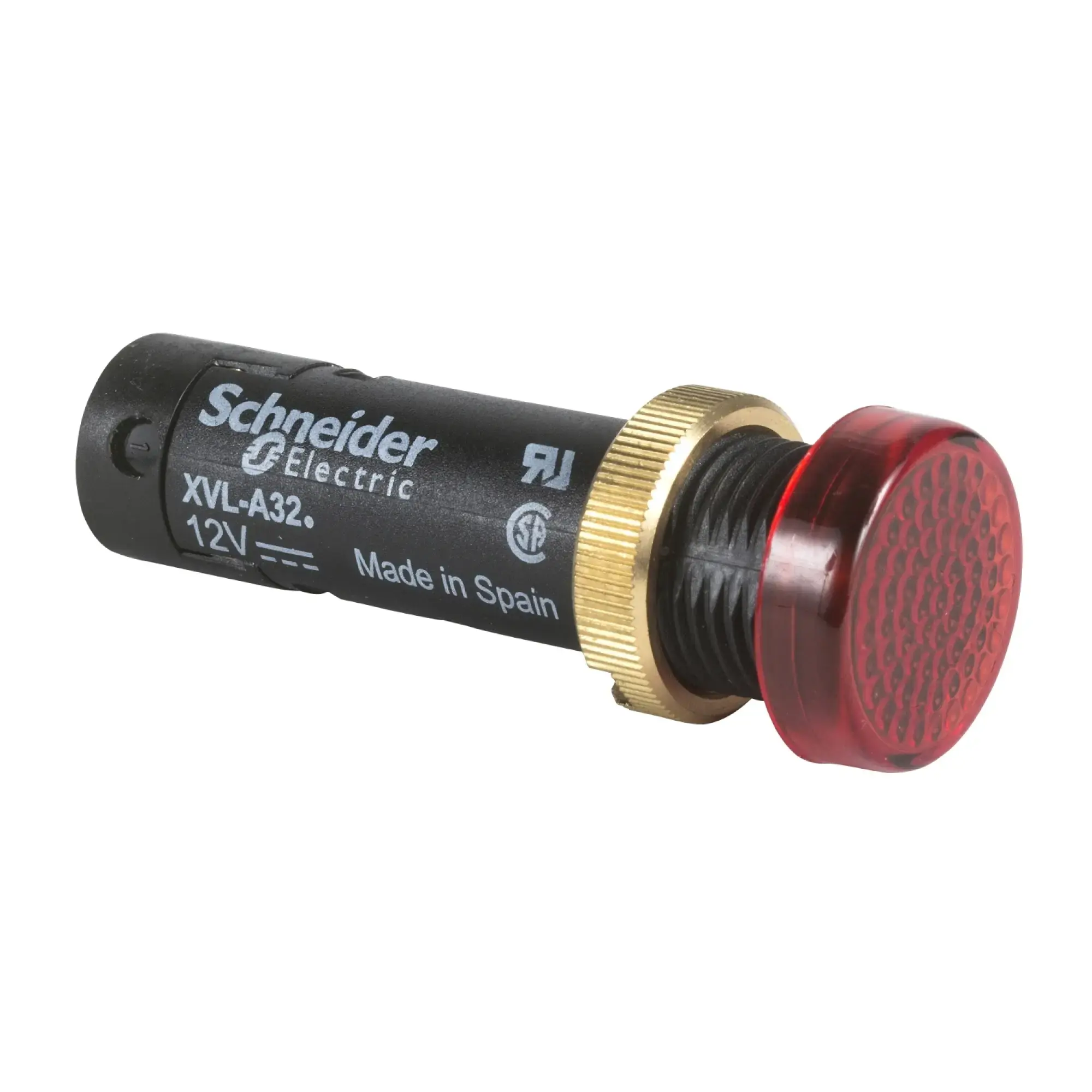 Schneider Electric XVLA324 Indicator light, Harmony XVL, 12mm, red, protected LED, 12V DC, thread connection (img_009)