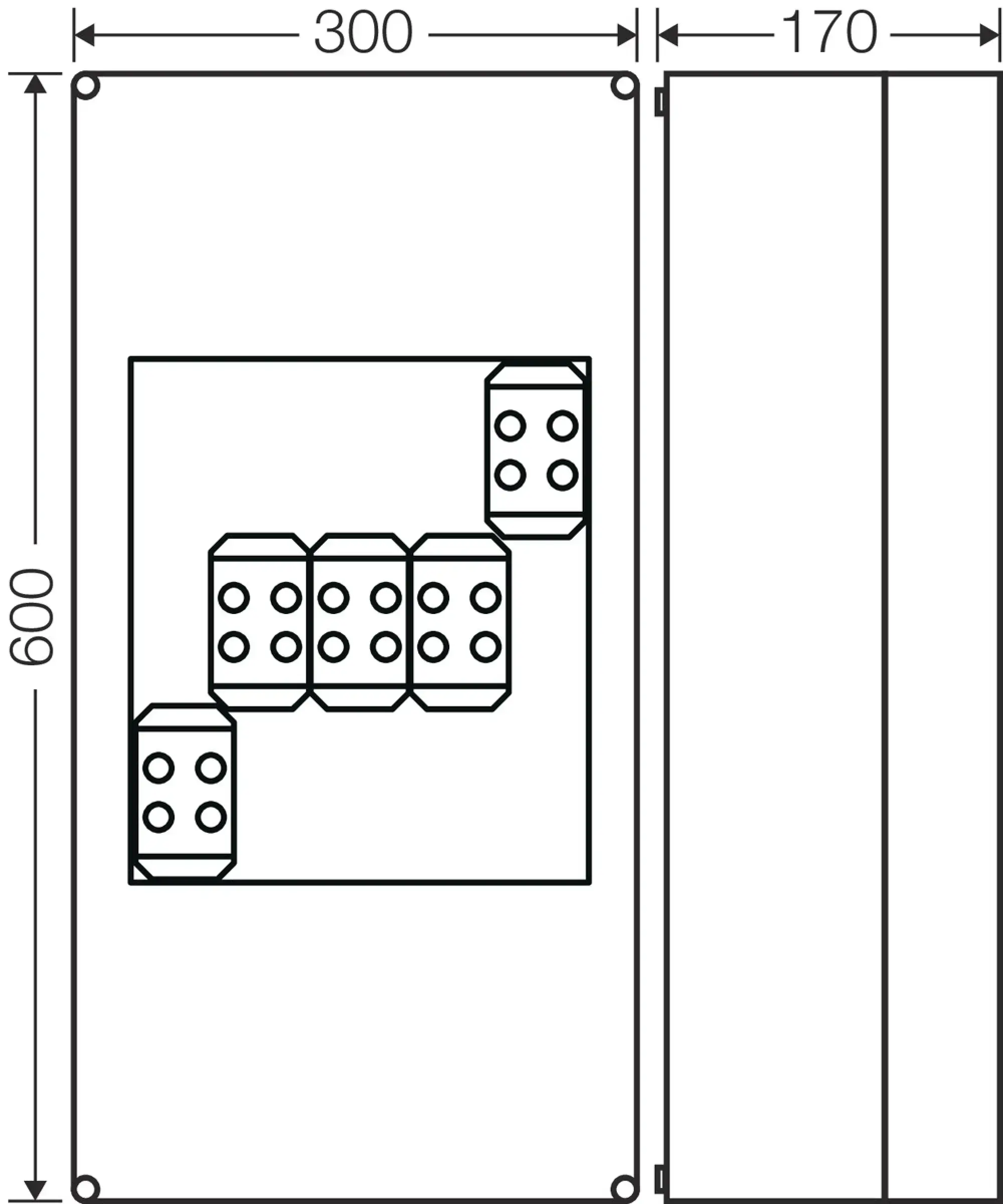 Hensel 60001035 Kabelabzweigkasten 35-240 qmm 3phasig, 5pol. Klemme K 2401 (img_003)