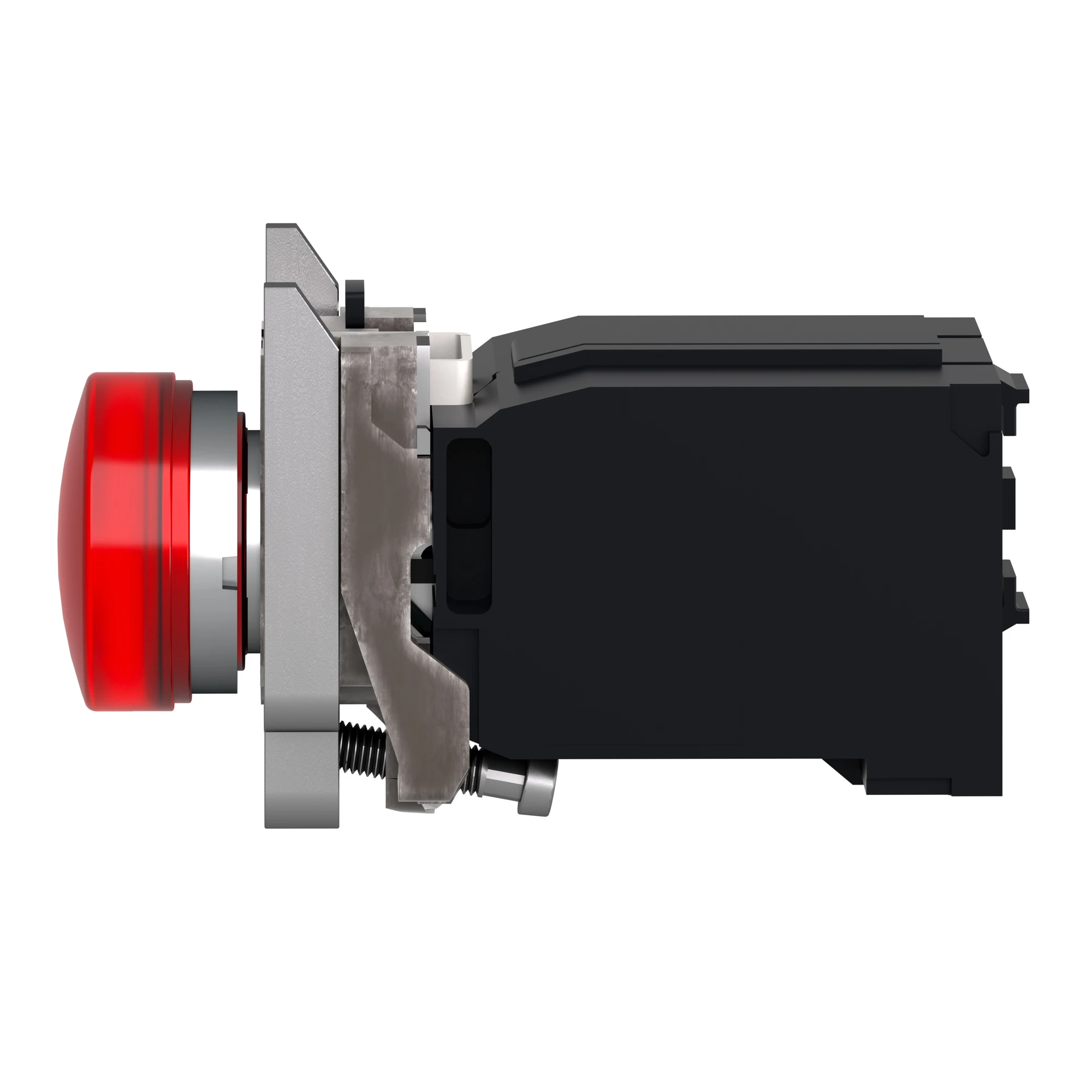 Schneider Electric XB4BV44 Pilot light, Harmony XB4, Metal, 22mm, red, with transformer, BA9s bulb, smooth calotte, screw terminal, 230V AC (img_007)