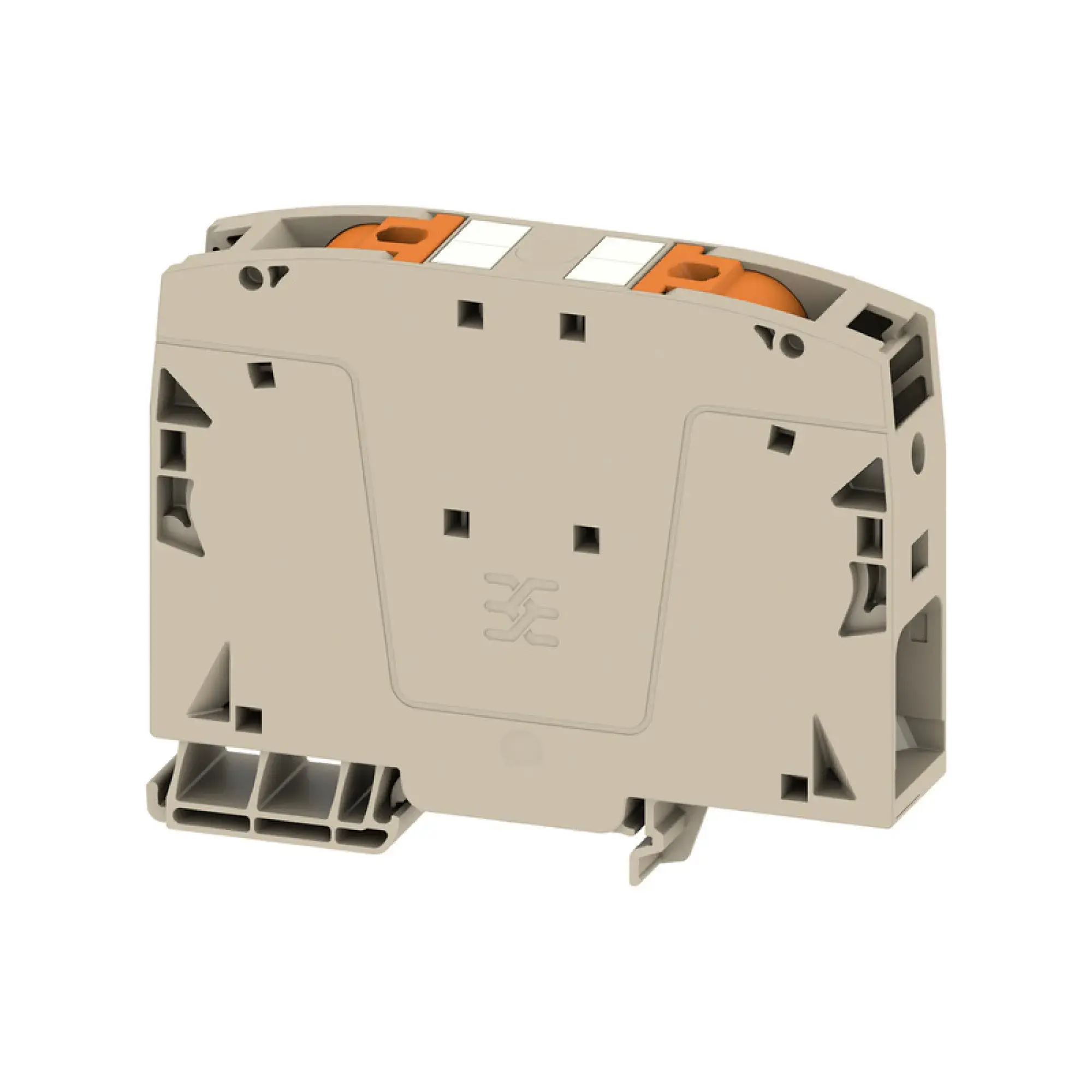 Weidmüller 2742090000 Feed-through terminal block, PUSH IN, dark beige, 50 mm², 150 A, 1000 V, Number of connections: 2 (img_001)