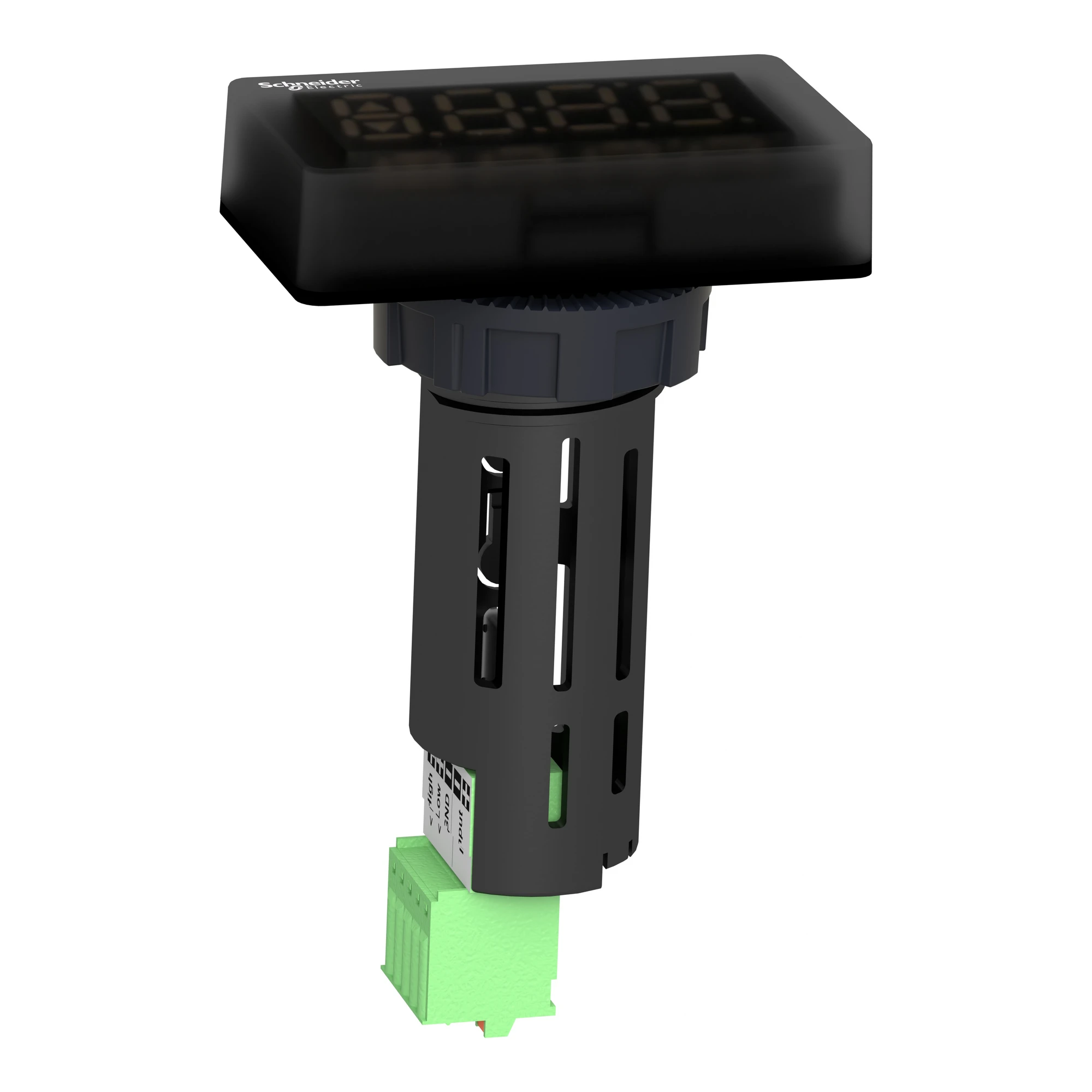 Schneider Electric XBH1AA0G4 7-Segment Display, Harmony XB5, Plastic, 22mm, Black, LED Display Green, 4-Digit, 4-20mA (img_005) Schneider Electric XBH1AA0G4 7-Segment Display, Harmony XB5, Plastic, 22mm, Black, LED Display Green, 4-Digit, 4-20mA (img_005)