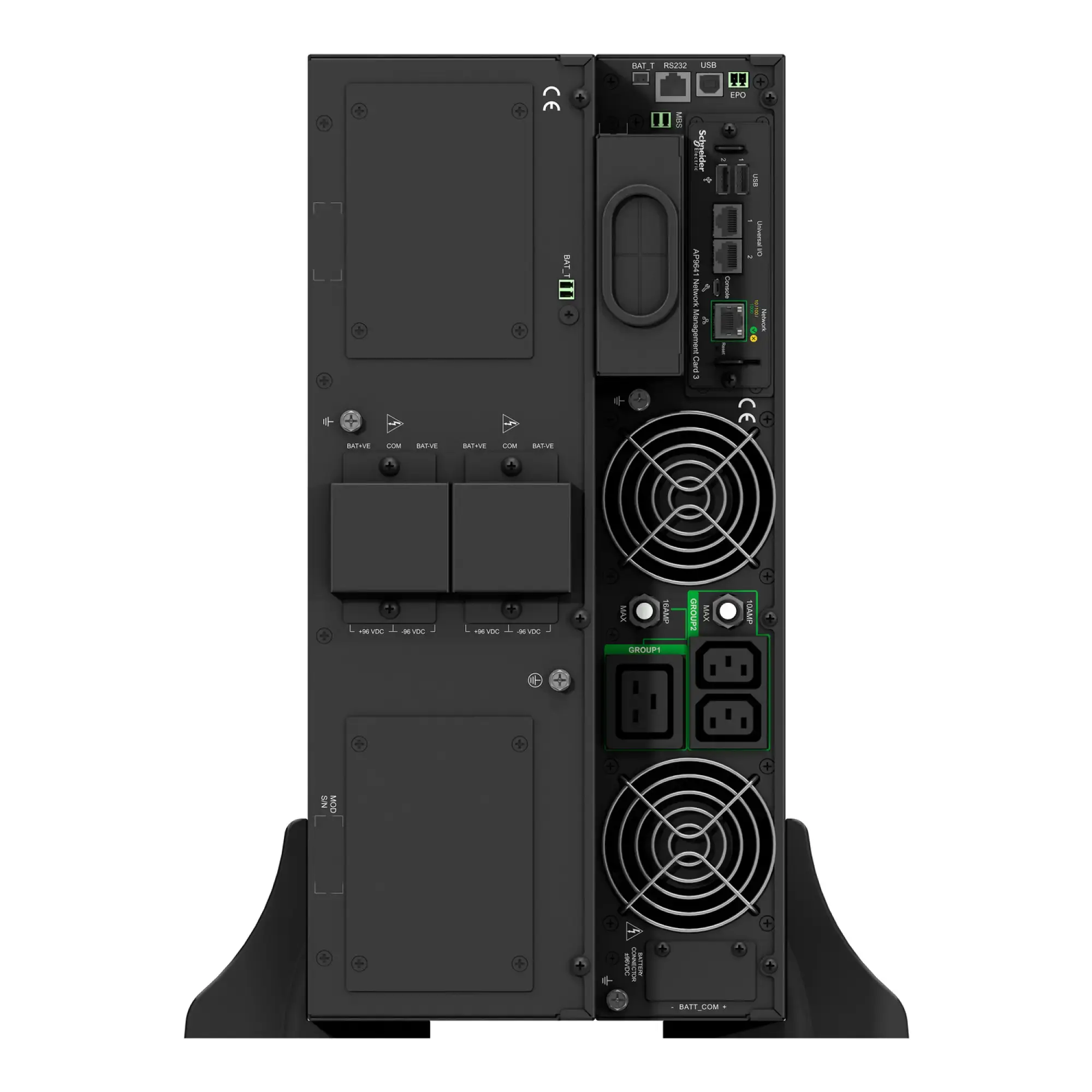 APC SRTG10KXLI Smart-UPS On-Line, 10kVA/10kW, Rack/Tower, 230V, 2x IEC C13+1x IEC C19+ Festverdrahtung 3-adrig (1P+N+E) Ausg, Netzwerkkarte, ohne Rack-Einbausatz (img_002) APC SRTG10KXLI Smart-UPS On-Line, 10kVA/10kW, Rack/Tower, 230V, 2x IEC C13+1x IEC C19+ Festverdrahtung 3-adrig (1P+N+E) Ausg, Netzwerkkarte, ohne Rack-Einbausatz (img_002)