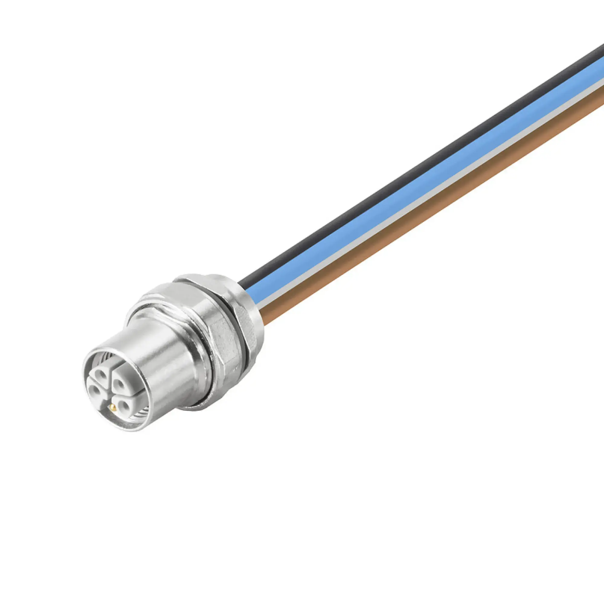 Weidmüller 2625970000 Round plug ,Built-in (with cable), M12, Number of poles: 5, 2.5 mm² (img_001)