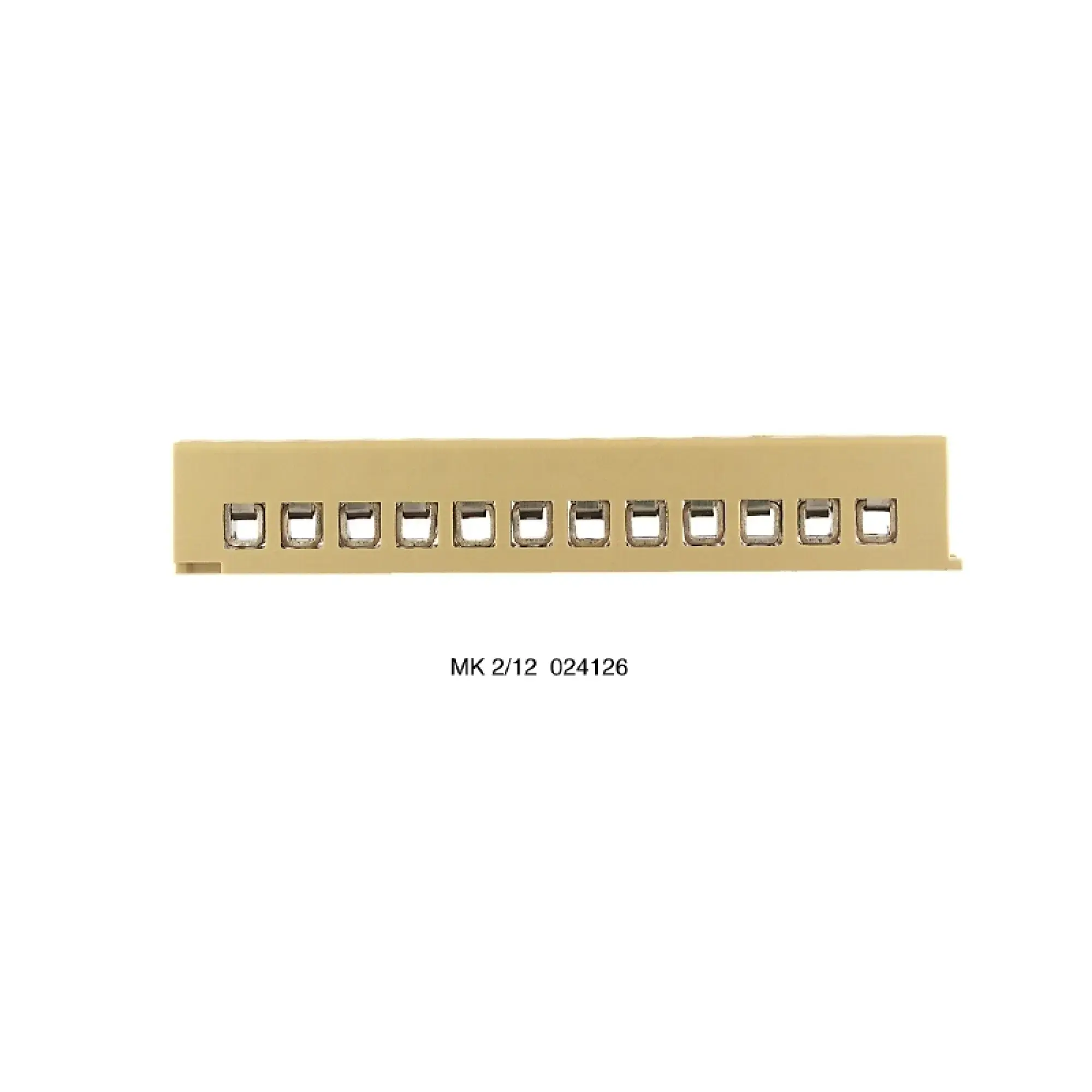 Weidmüller 0241260000 Single- and multi-pole terminal strip, Screw connection, beige, 2.5 mm², 24 A, 125 V, Number of connections: 24, Number of levels: 1, V-2, Polyamide 6 (img_001) Weidmüller 0241260000 Single- and multi-pole terminal strip, Screw connection, beige, 2.5 mm², 24 A, 125 V, Number of connections: 24, Number of levels: 1, V-2, Polyamide 6 (img_001)