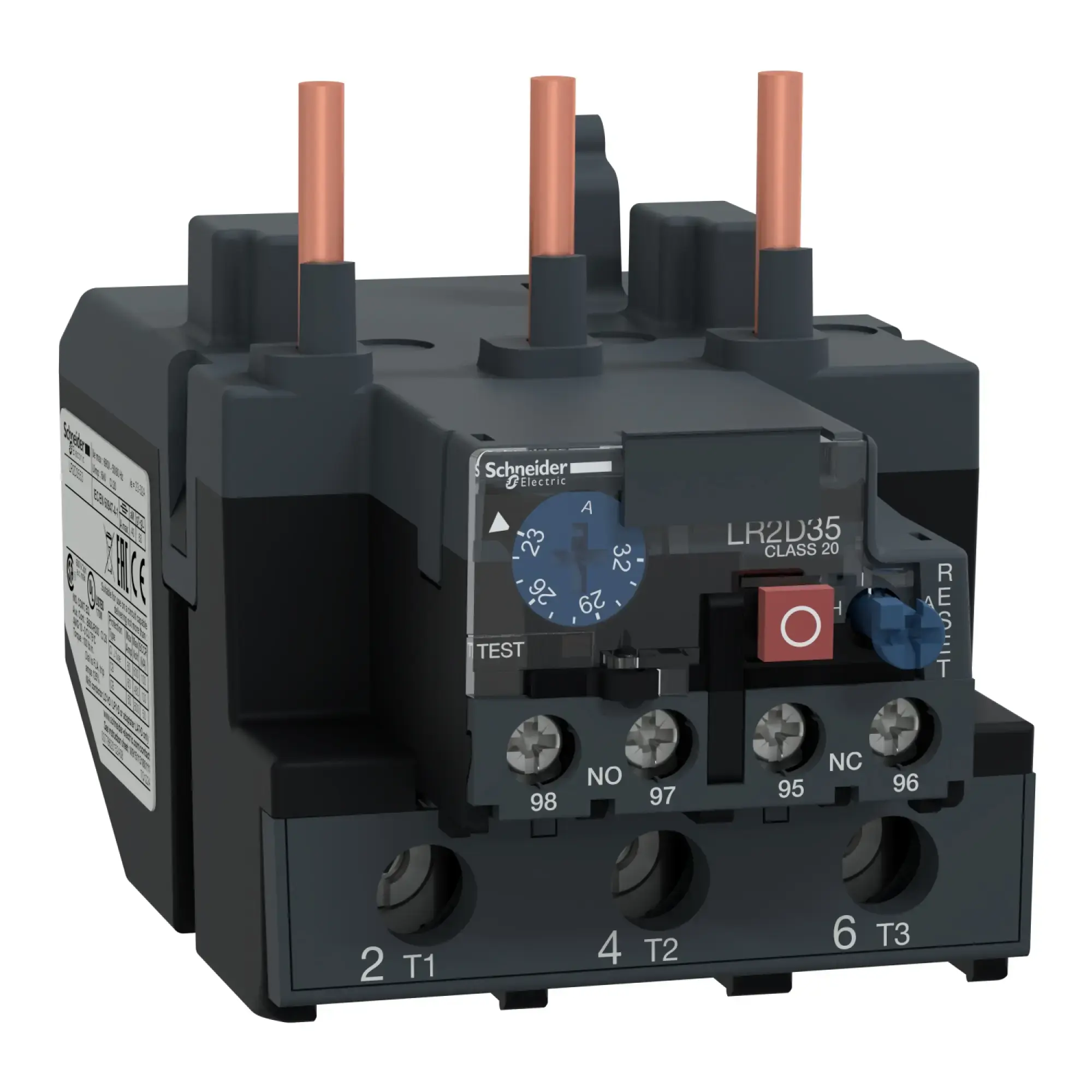 Schneider Electric LR2D3553 Motor protection relay, 23-32A, 1NC+1NO, Class 20A (img_002)