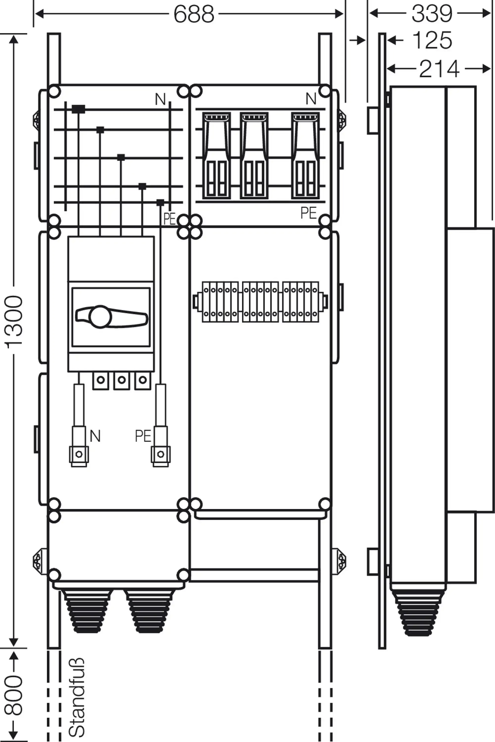Hensel 65000191 Ladeverteiler für bis zu 3 Ladepunkte à 43 kW Mi EV 43kW 3000 (img_003)