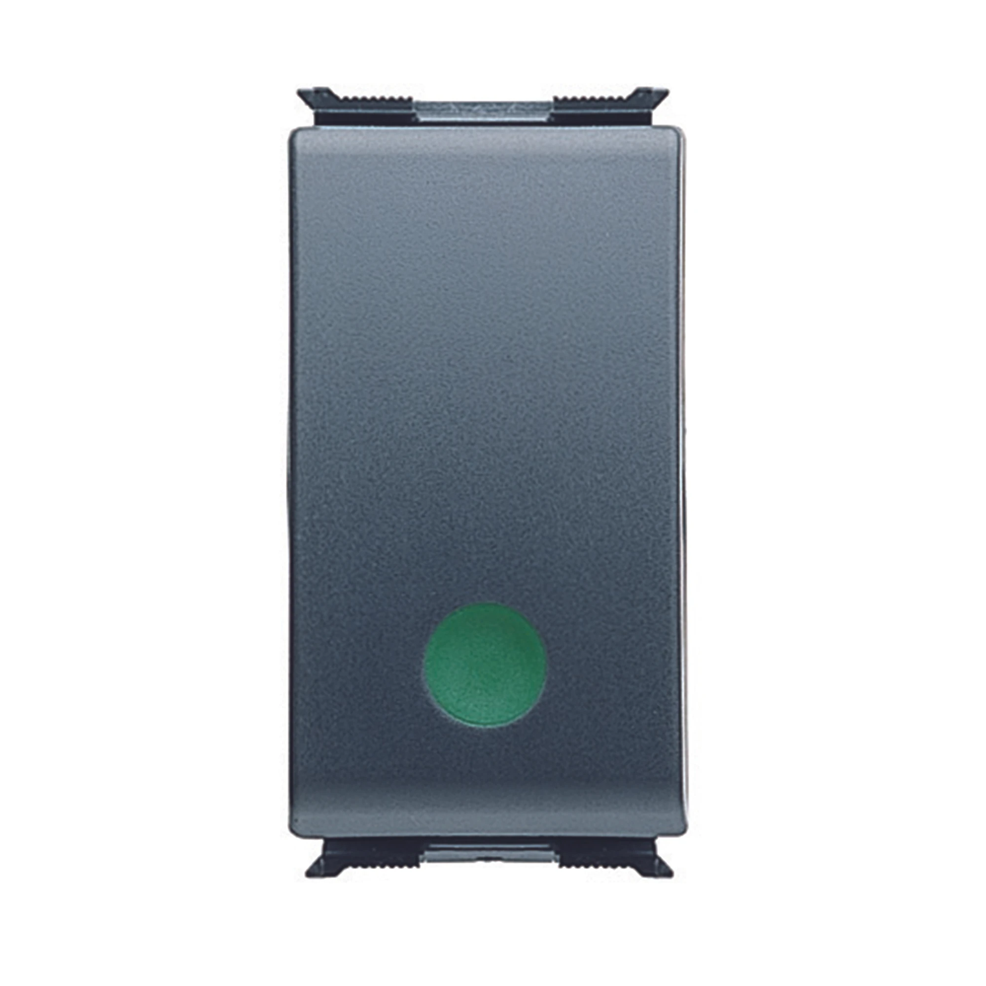 GEWISS GW30036 PUSH-BUTTON 1P 250V ac - 10A AUXILIARES CONTACT NC - START - GREEN - 1 MODULE - PLAYBUS (img_001)