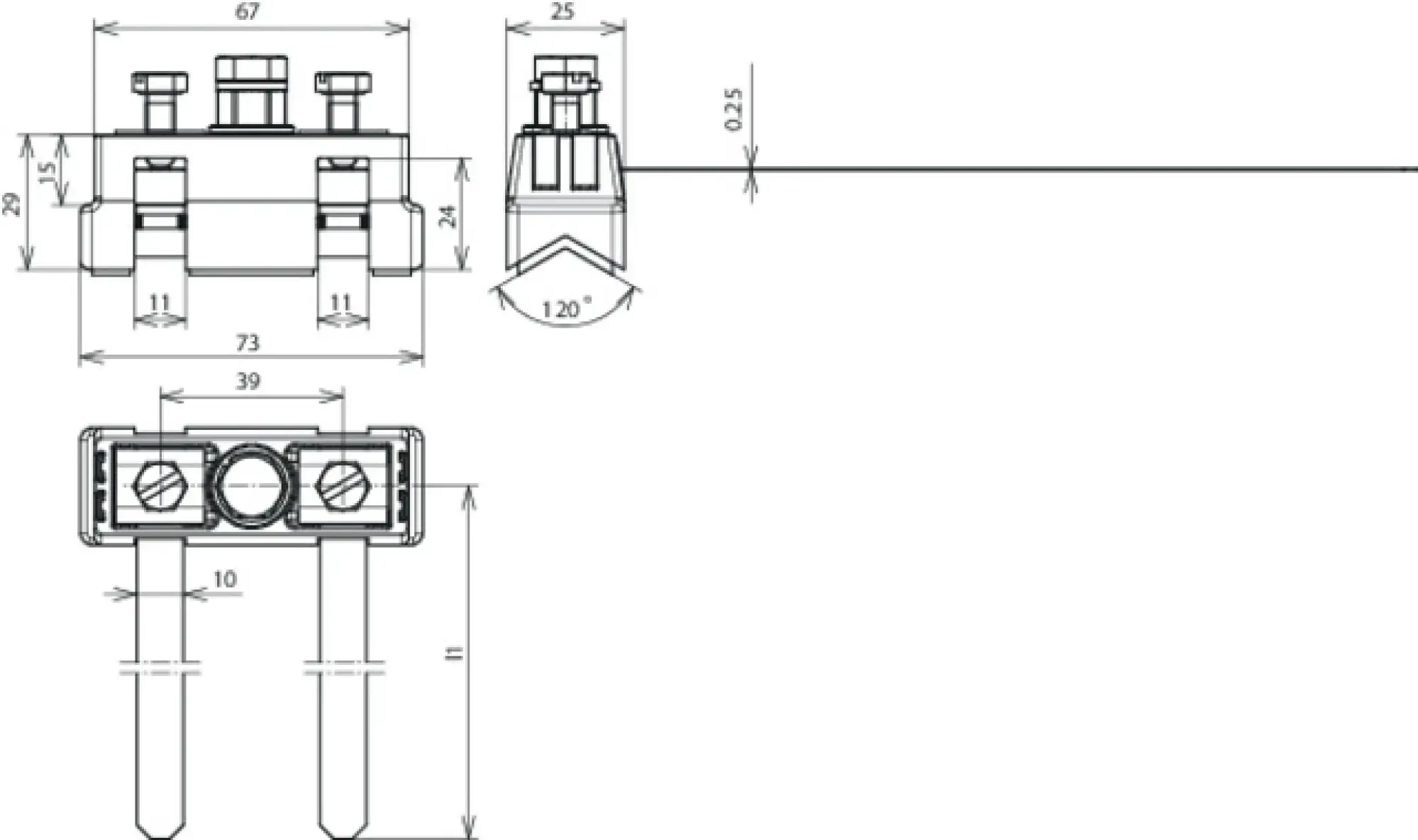 Dehn 540821 Pipe clamp f. hazardous areas D 6-27mm with terminal screw M8 Ms/gal Sn-StSt (img_002)