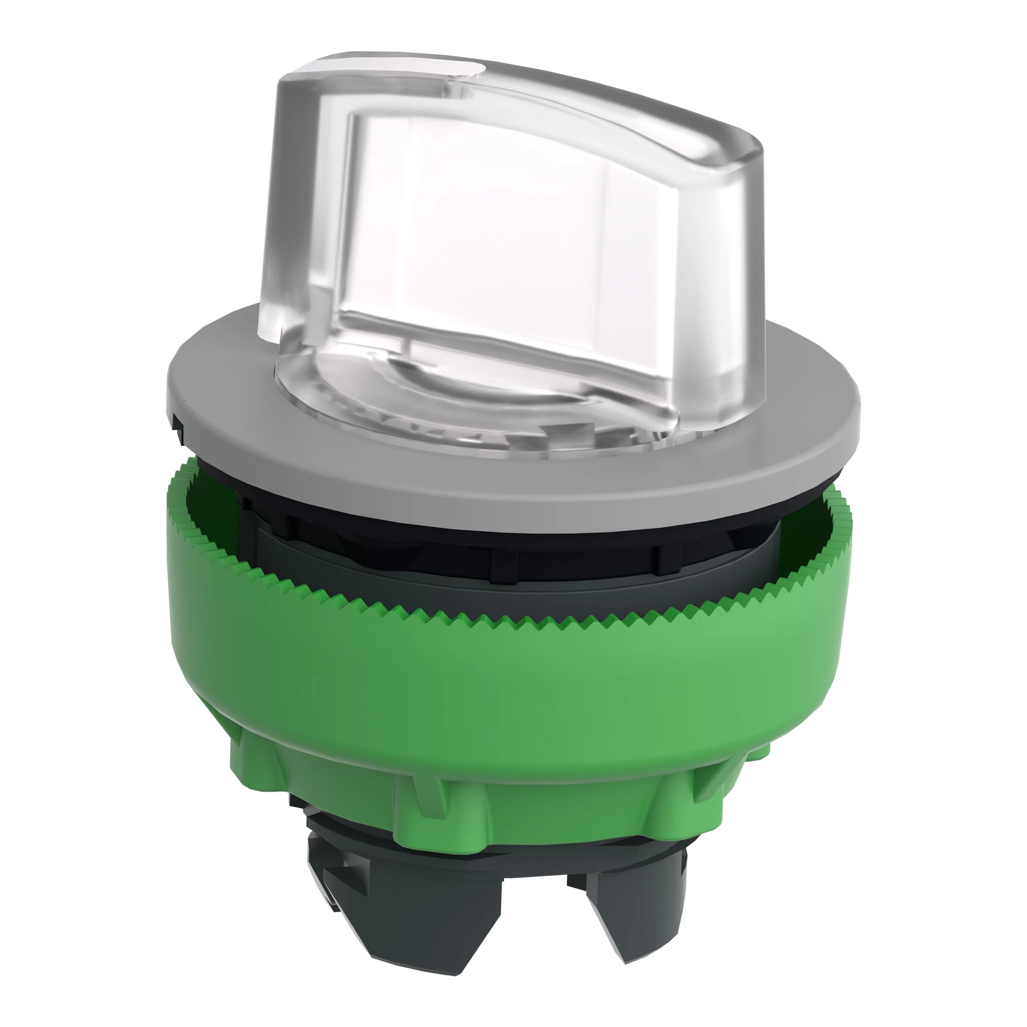 Schneider Electric ZB5FK1213C0 Illuminated selector switch, front element, Harmony XB5F, plastic, 30mm, white, for universal LED, 2 positions, latching (img_006)