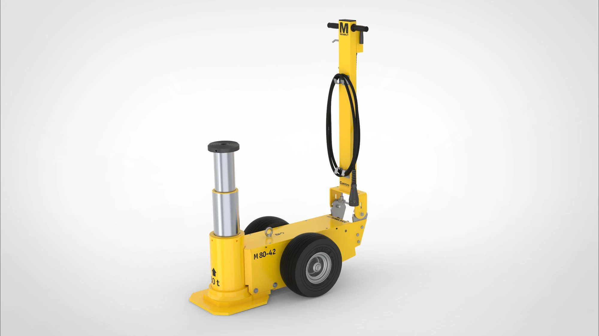 Cattini M80/42 MAMMUT Oil-Pneumatic Jacks load capacity= 80/50 t.; pistons=2; min. height = 420.00 mm (img_002) Cattini M80/42 MAMMUT Oil-Pneumatic Jacks load capacity= 80/50 t.; pistons=2; min. height = 420.00 mm (img_002)
