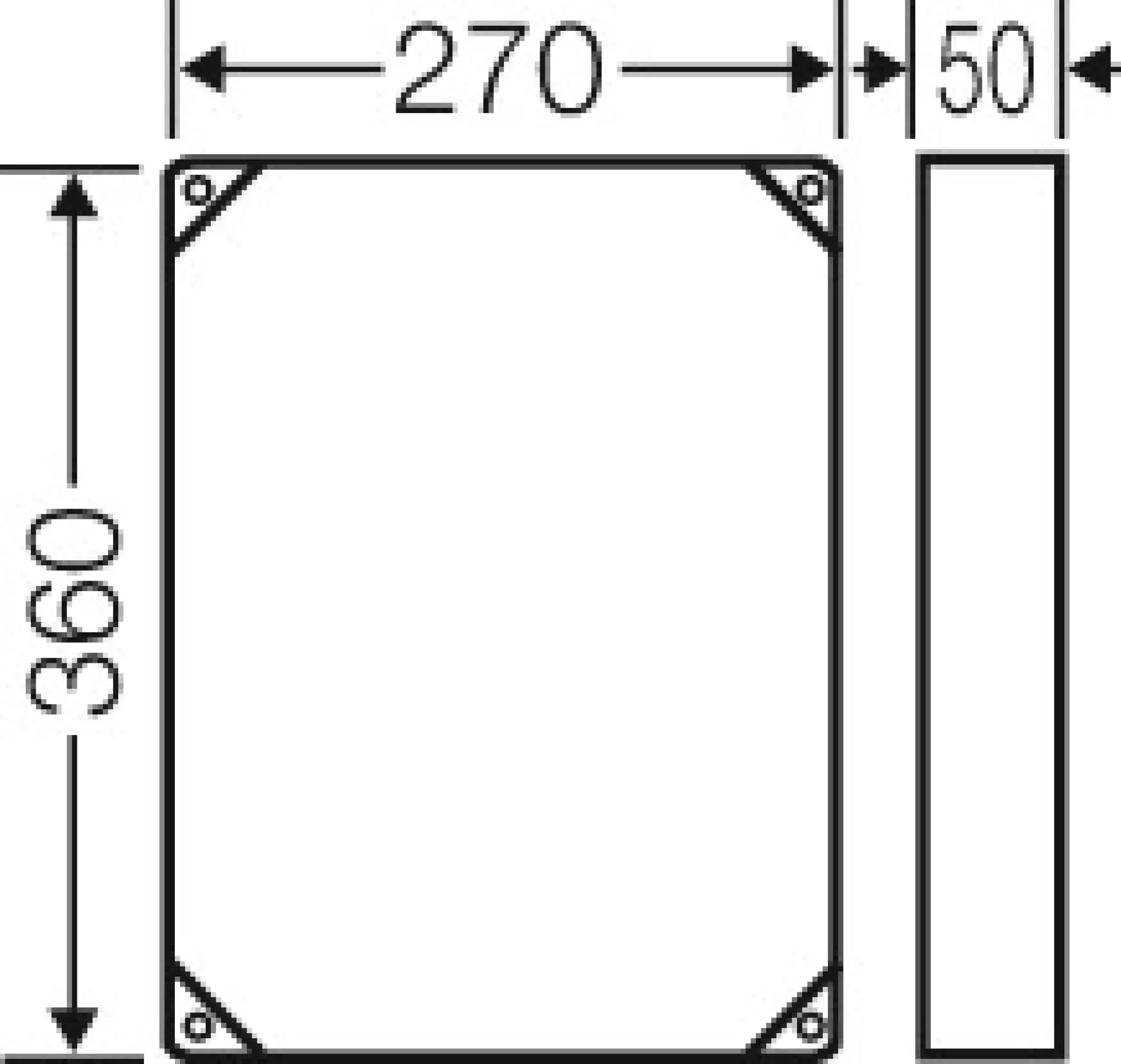 Hensel 68000333 Zwischenrahmen für Gehäuse Größe 2 FP ZR 20 (img_002)