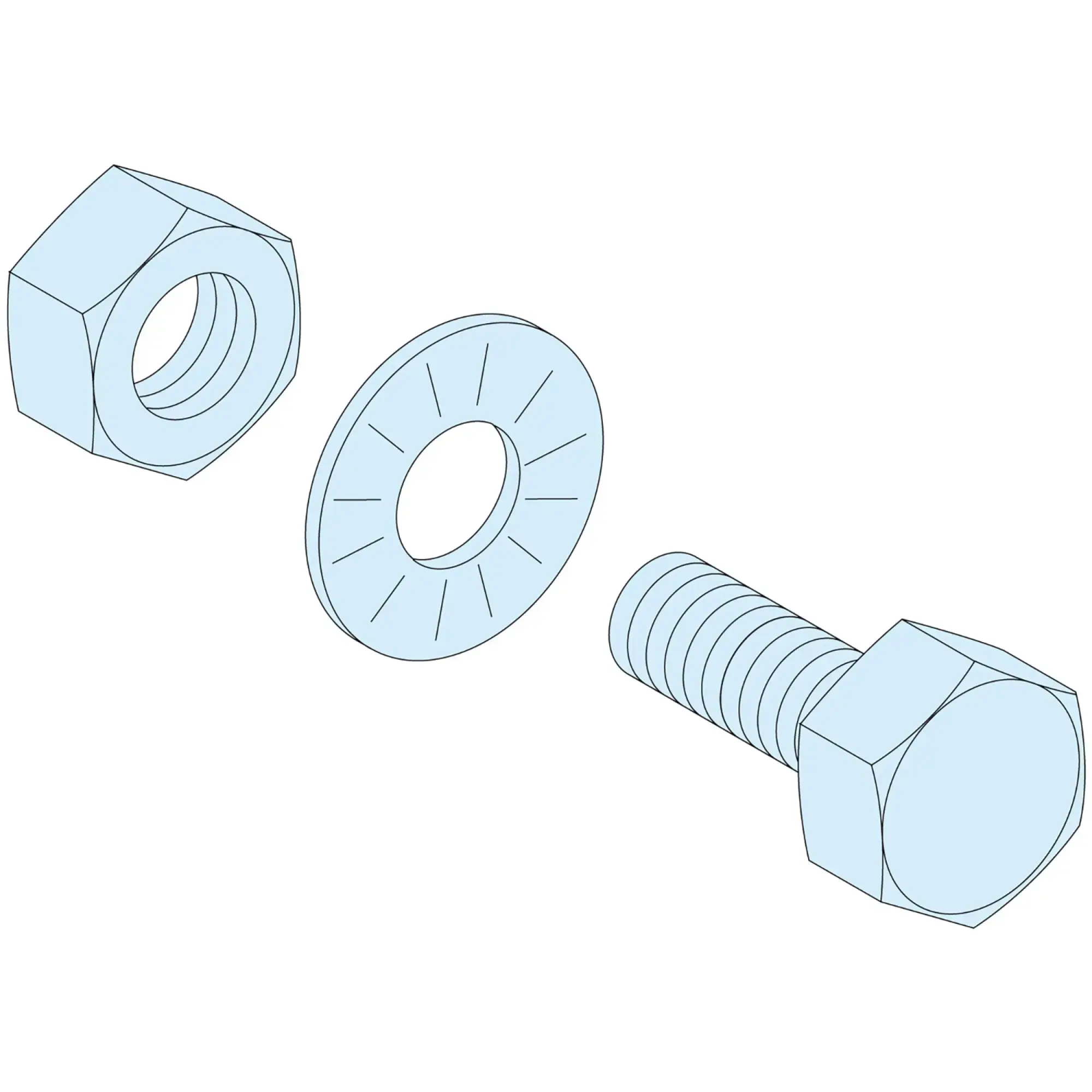 Schneider Electric LVS04194 PrismaSeT-P, Linergy BS, mounting screws, M6x20mm+nuts+washers, (20 pieces) (img_002)
