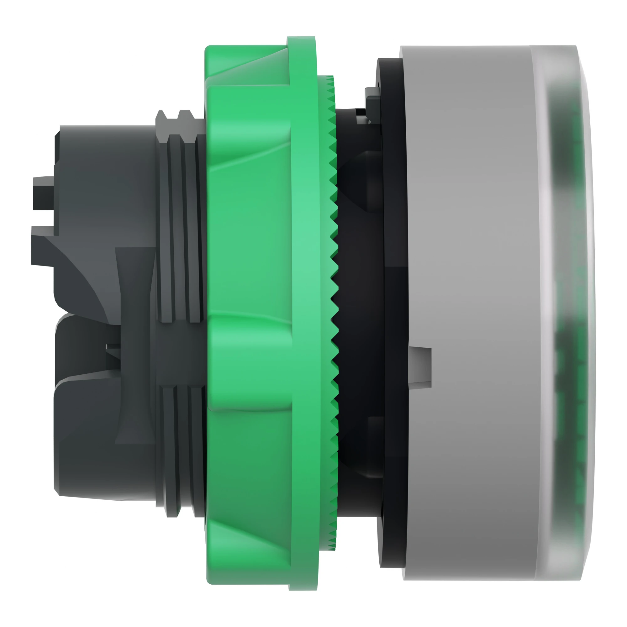 Schneider Electric ZB5AW333C0 Illuminated Push Button, Front Element, Harmony XB5, Plastic, 22mm, Light Grey, Green, for Universal LED (img_004)