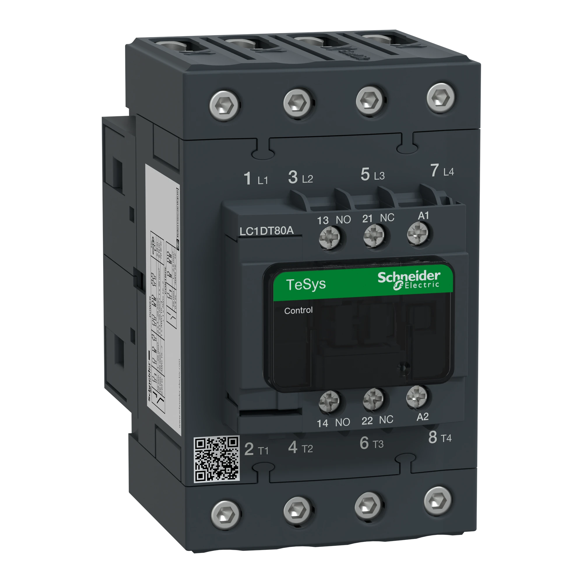 Schneider Electric LC1DT80AF7 Power contactor LC1D 4p, +1NO+1NC, coil 110 V AC (img_001)