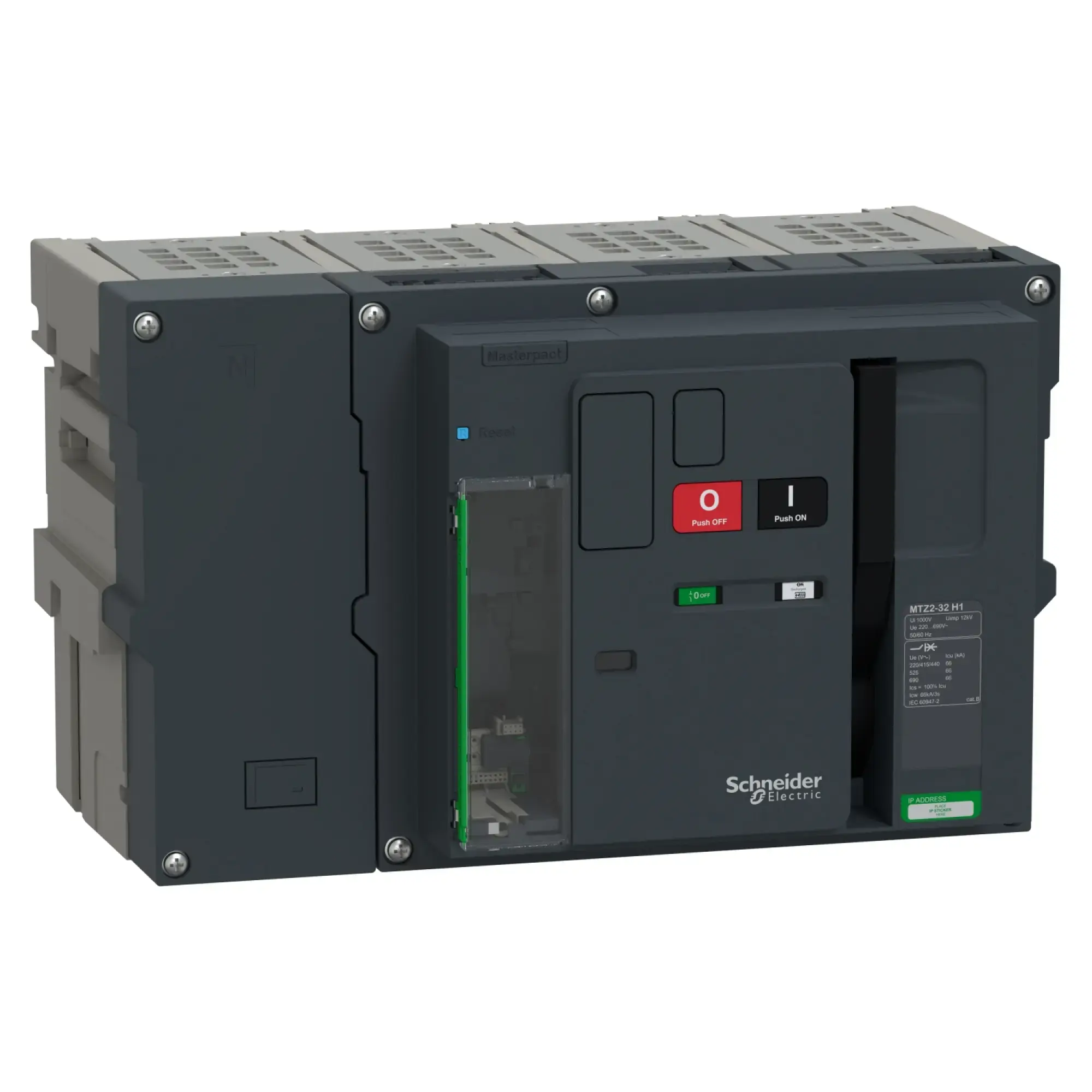 Schneider Electric LV948317 MasterPacT MTZ2 32 3200A H1 66kA/440VAC (Icu) 4P Grundschalter Einschub für MicroLogic Active (img_002)
