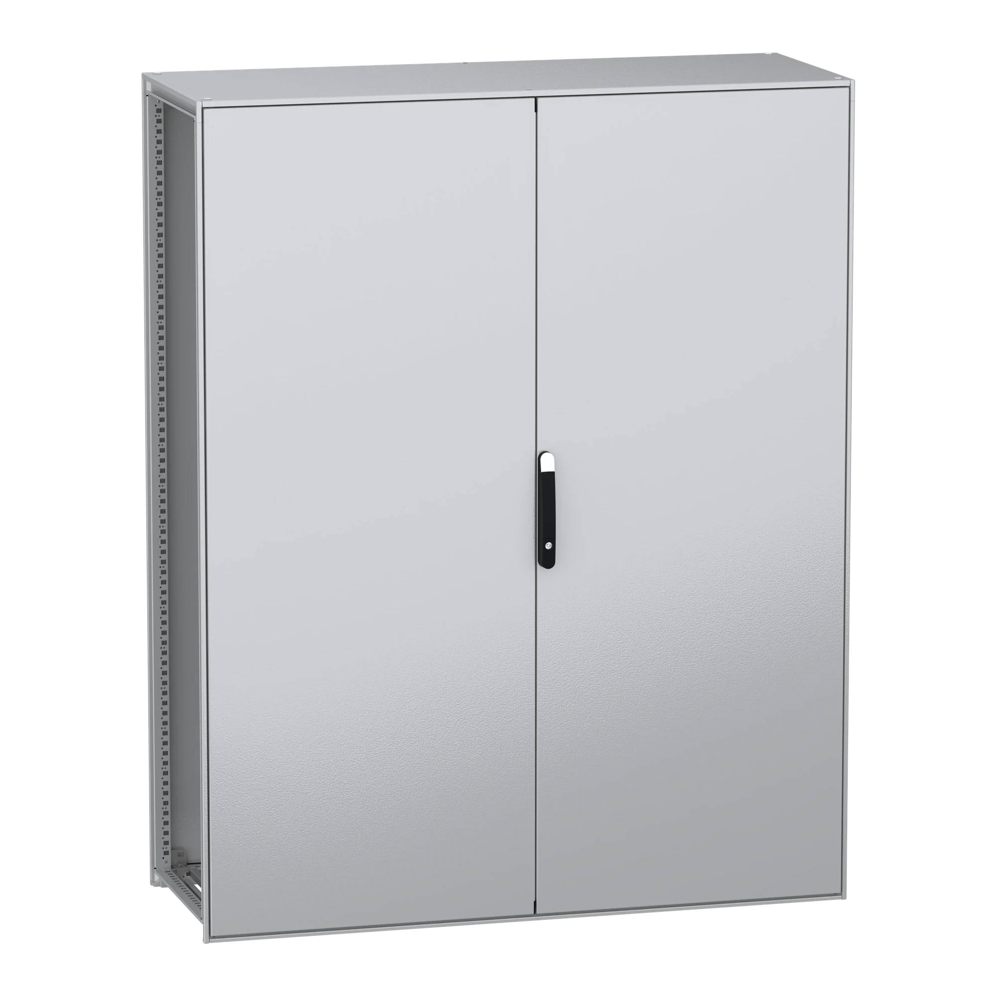 Schneider Electric NSYSFN2016602D Floor-standing enclosure, PanelSeT SFN, made of decarbonized steel, without mounting plate, assembled, 2000x1600x600mm, 2 doors, IP55 (img_001)