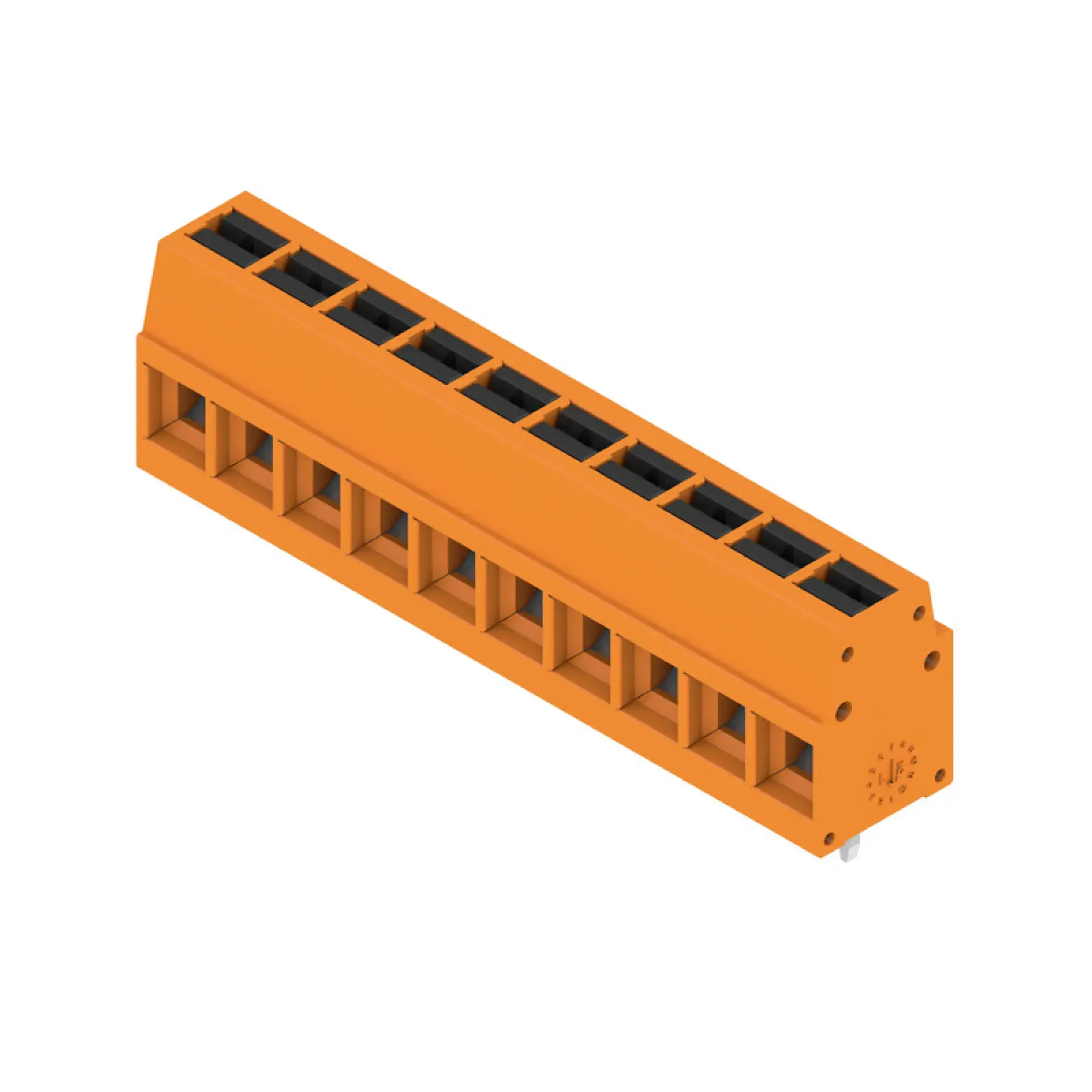 Weidmüller 2786620000 PCB terminal, 350 V, 24 A, Pitch in mm: 5.00, 2.5 mm², Number of poles: 10, PUSH IN with actuator, THT solder connection, 90°, Box (img_001)
