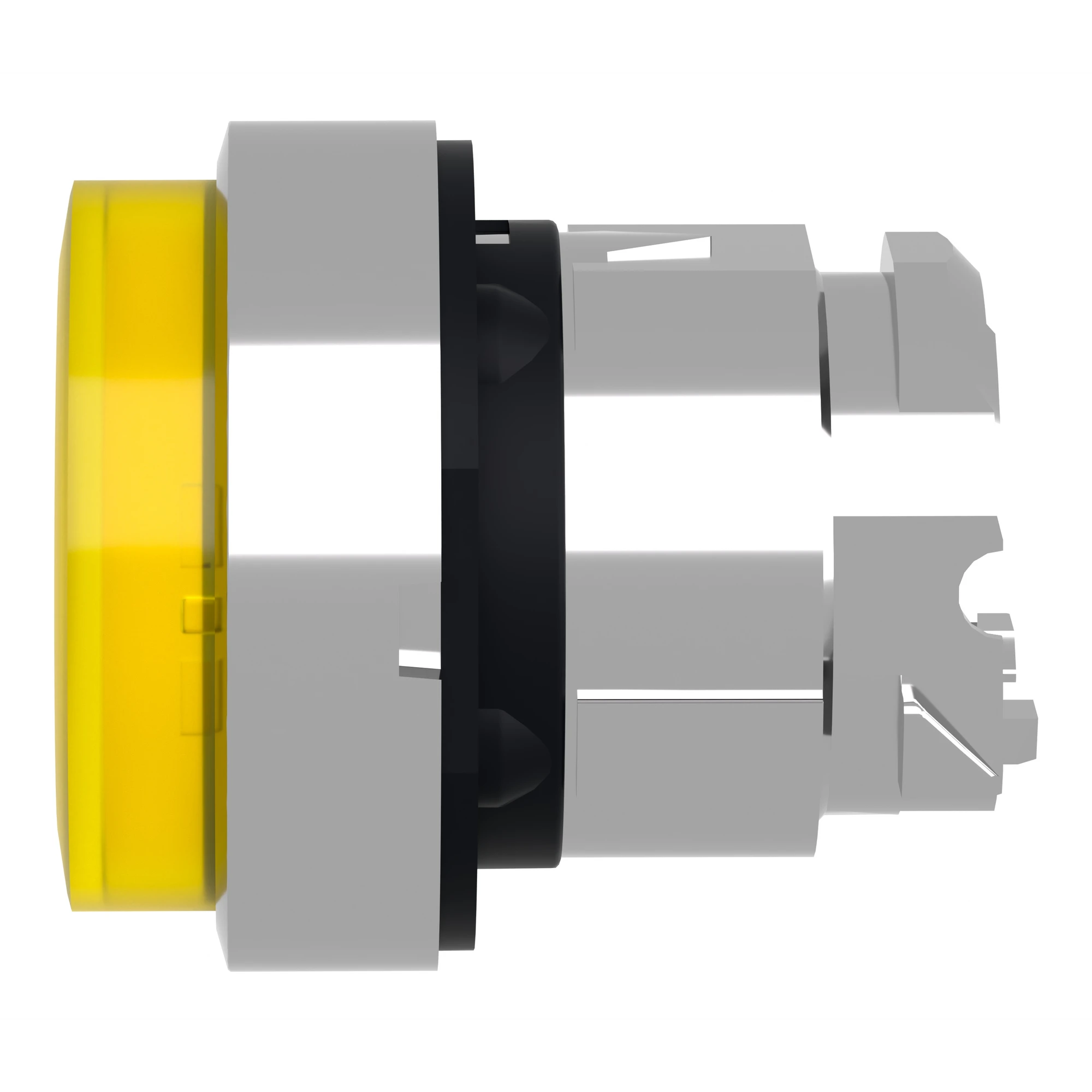 Schneider Electric ZB4BH83 Illuminated push-button, front element, Harmony XB4, metal, 22mm, yellow, protruding, for universal LED, latching (img_007)
