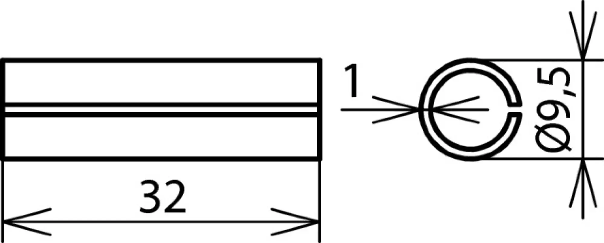 Dehn 562035 Cupal sleeve outside Al inside Cu 35mm² L 32mm (img_002) Dehn 562035 Cupal sleeve outside Al inside Cu 35mm² L 32mm (img_002)