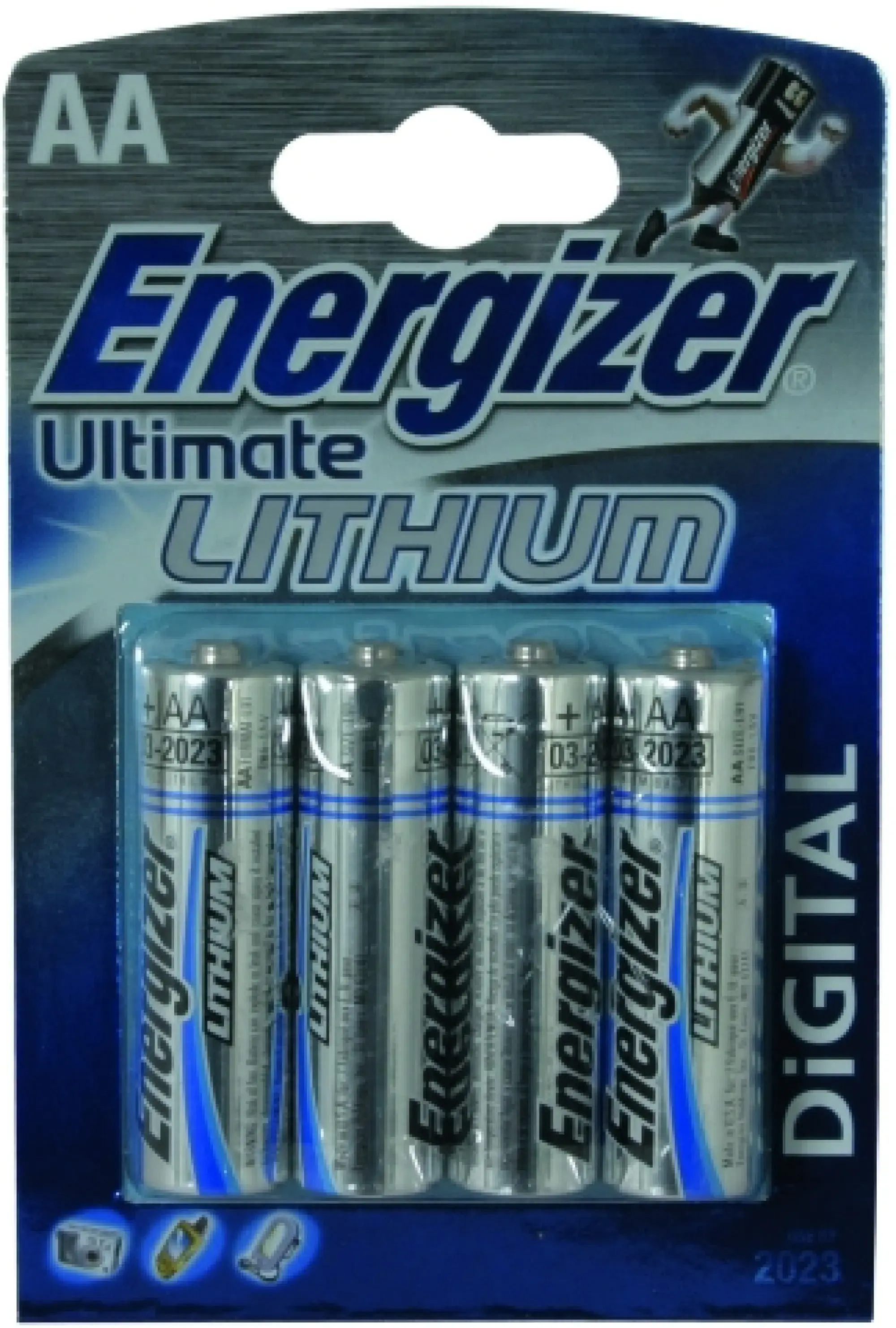 Dehn 766611 Mignon battery 1.5V L91 FR6 lithium (blister pack containing 4 batteries) (img_002)