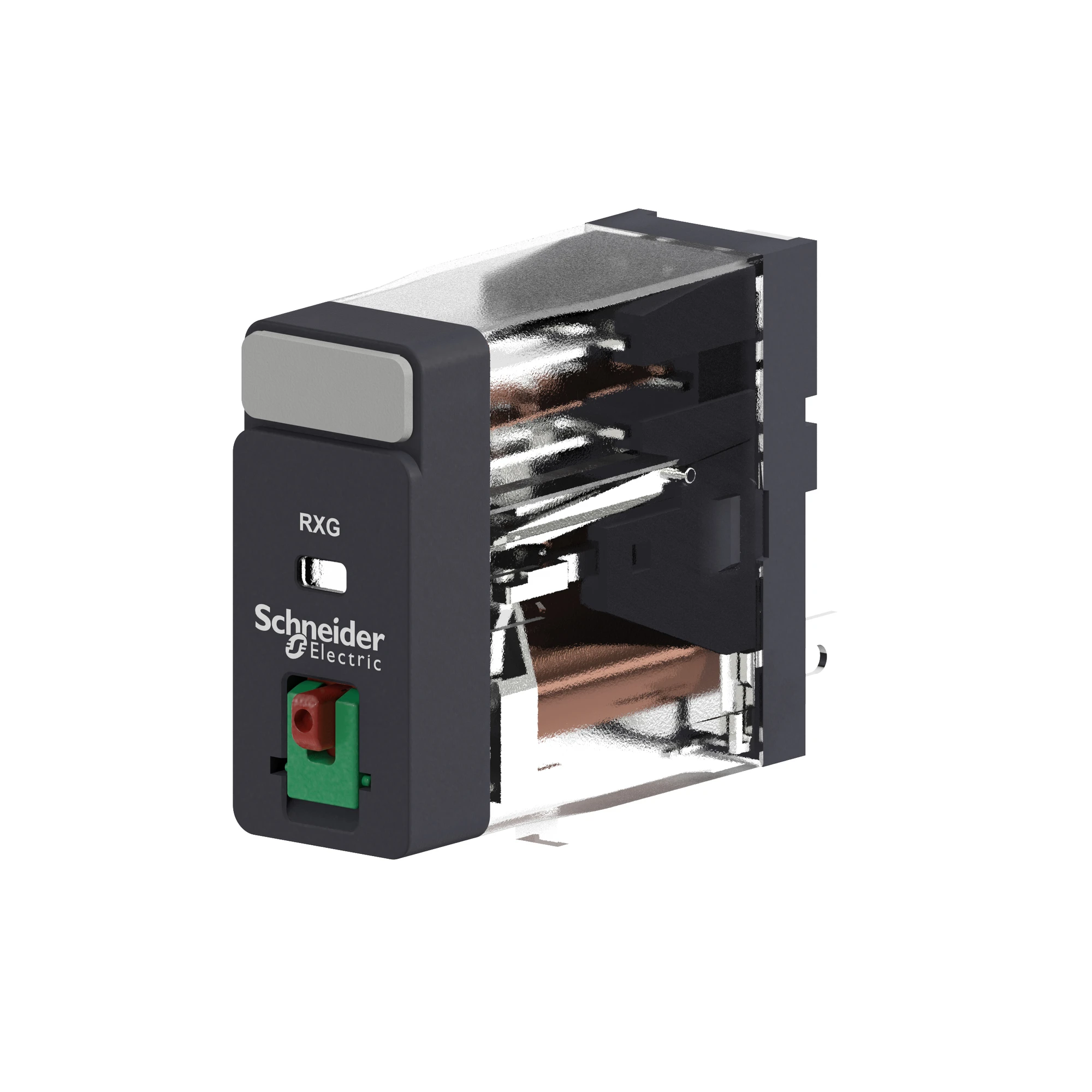 Schneider Electric RXG11B7 Socket Interface Relay RXG, 1 C/O, 10 A, 24 VAC, without LED, with test button (img_003)