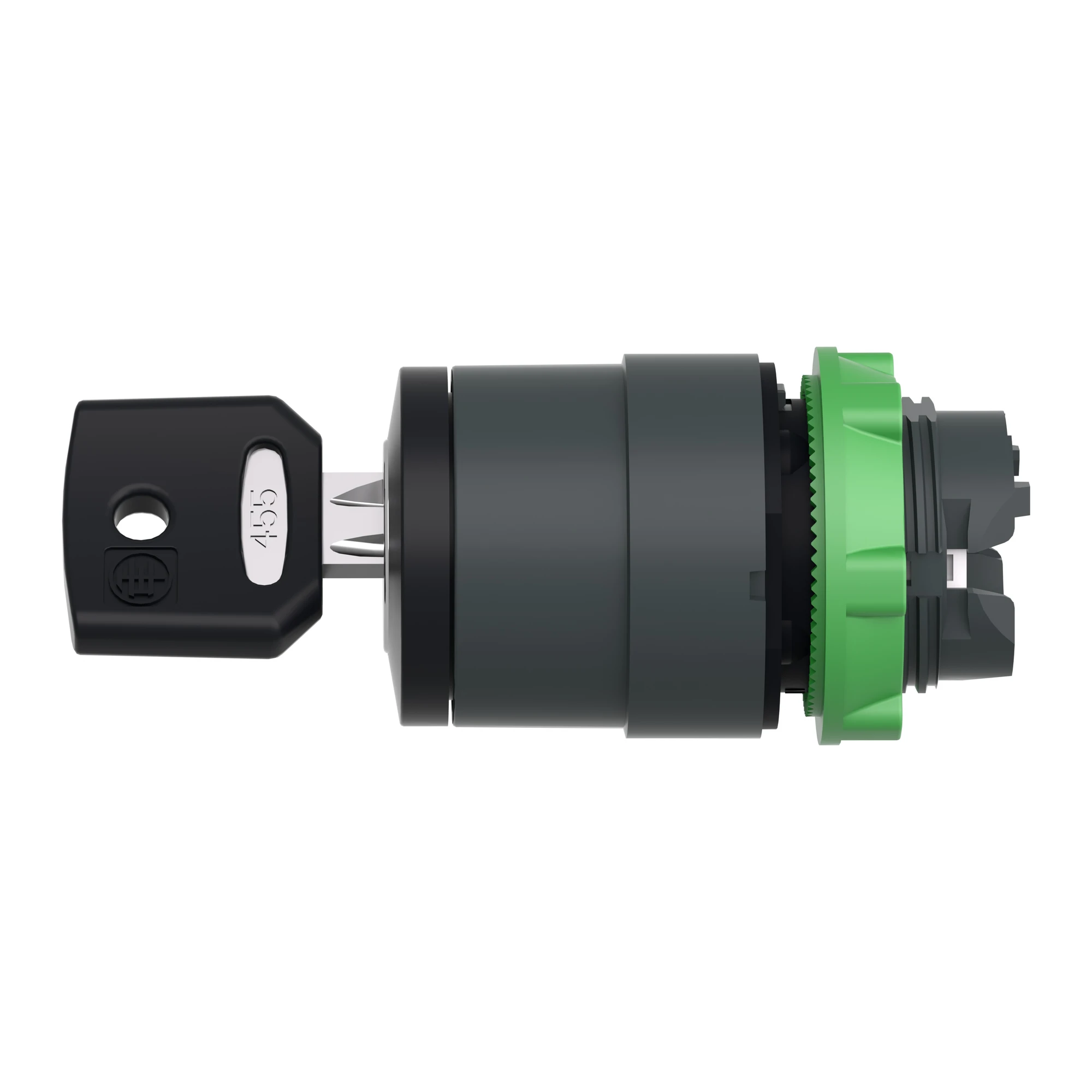 Schneider Electric ZB5AG2D Key switch, front element, Harmony XB5, plastic, 22mm, light grey, black, 2 positions, latching, DOM 8D1 (img_006) Schneider Electric ZB5AG2D Key switch, front element, Harmony XB5, plastic, 22mm, light grey, black, 2 positions, latching, DOM 8D1 (img_006)