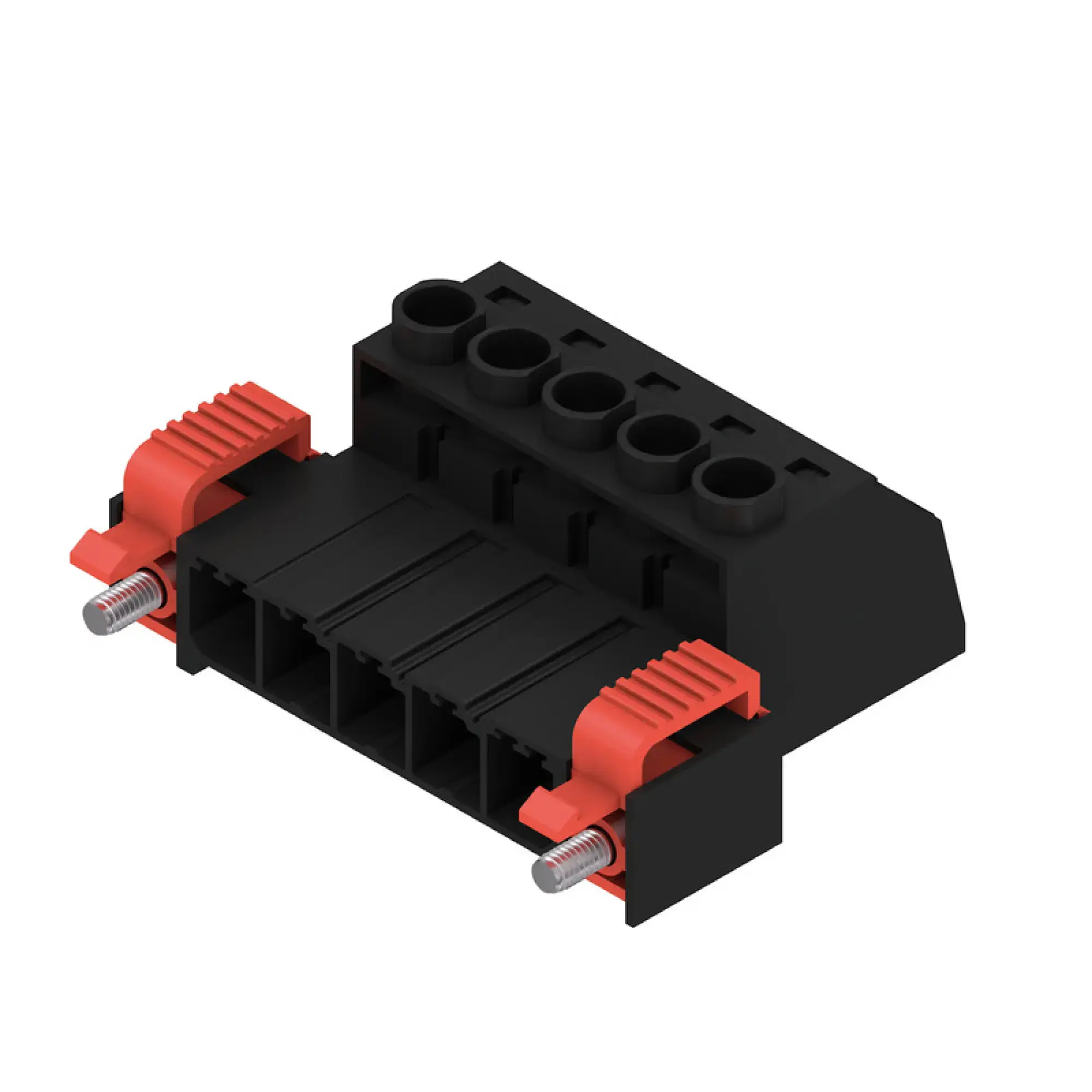 Weidmüller 1951020000 PCB connector (wire connection), 1000 V, 57 A, Pitch in mm: 7.62, 6 mm², Number of poles: 5, Clamping yoke connection, Box (img_001)