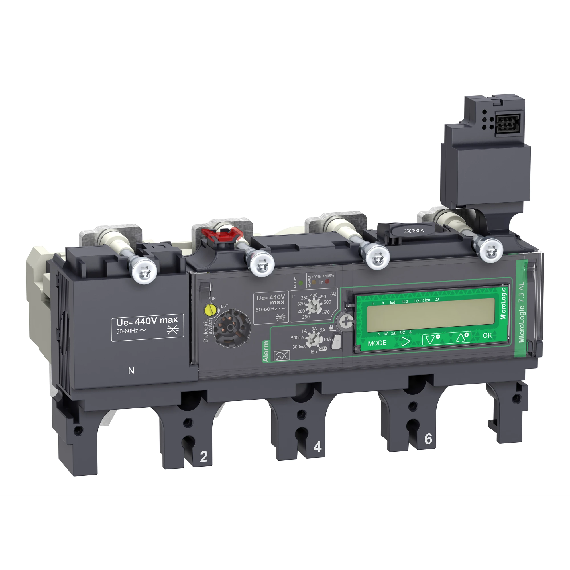 Schneider Electric C6347A570 Electronic Trip Unit MicroLogic 7.3E AL 570A 4P4D for Compact NSX630 Circuit Breaker (img_001)