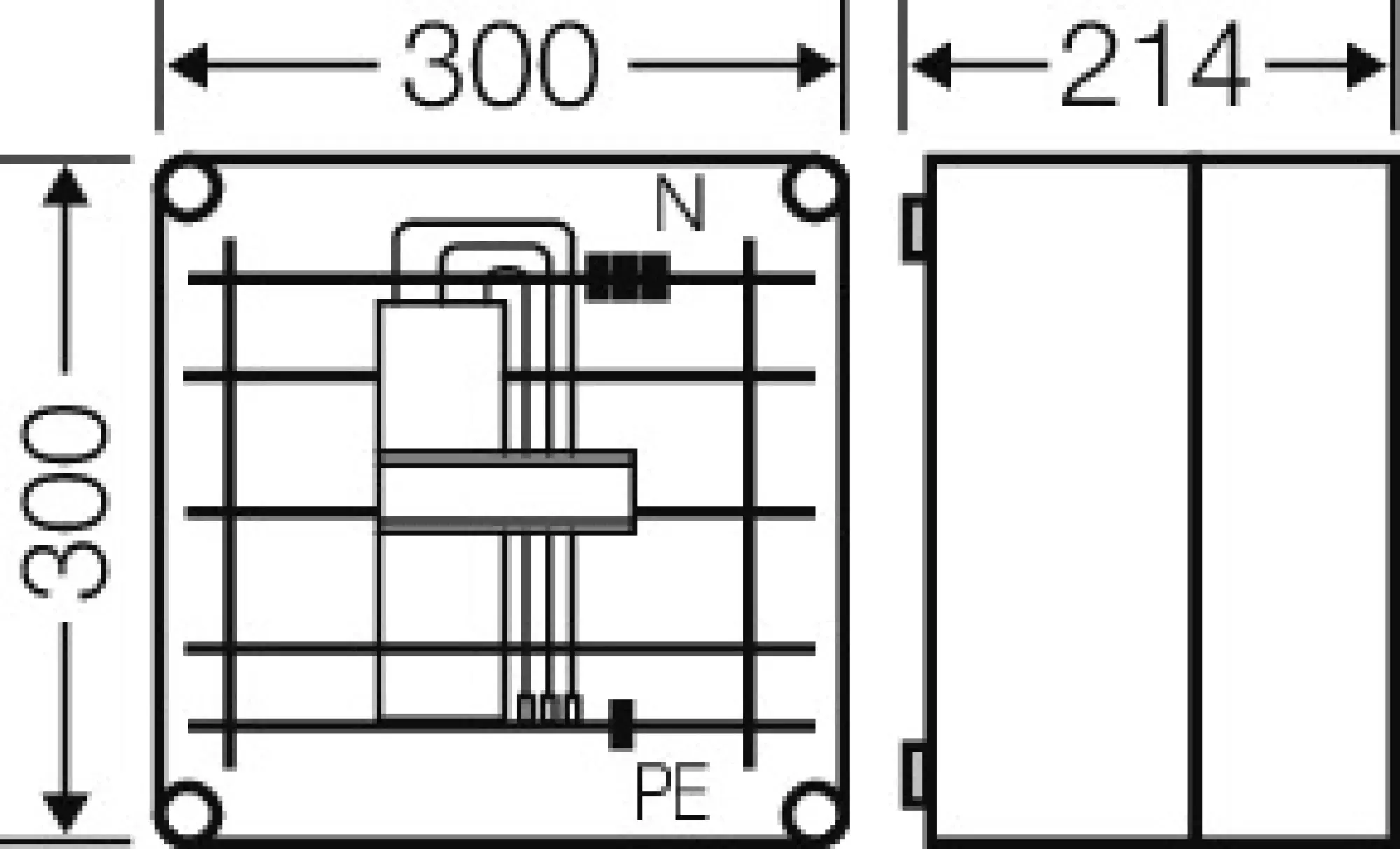 Hensel 2000797 Mi mit 1x3pol. Adapter f. Hauptleitungs- schutzsch.,a. Sammelsch. 630A,5polig Mi 6206 (img_002)