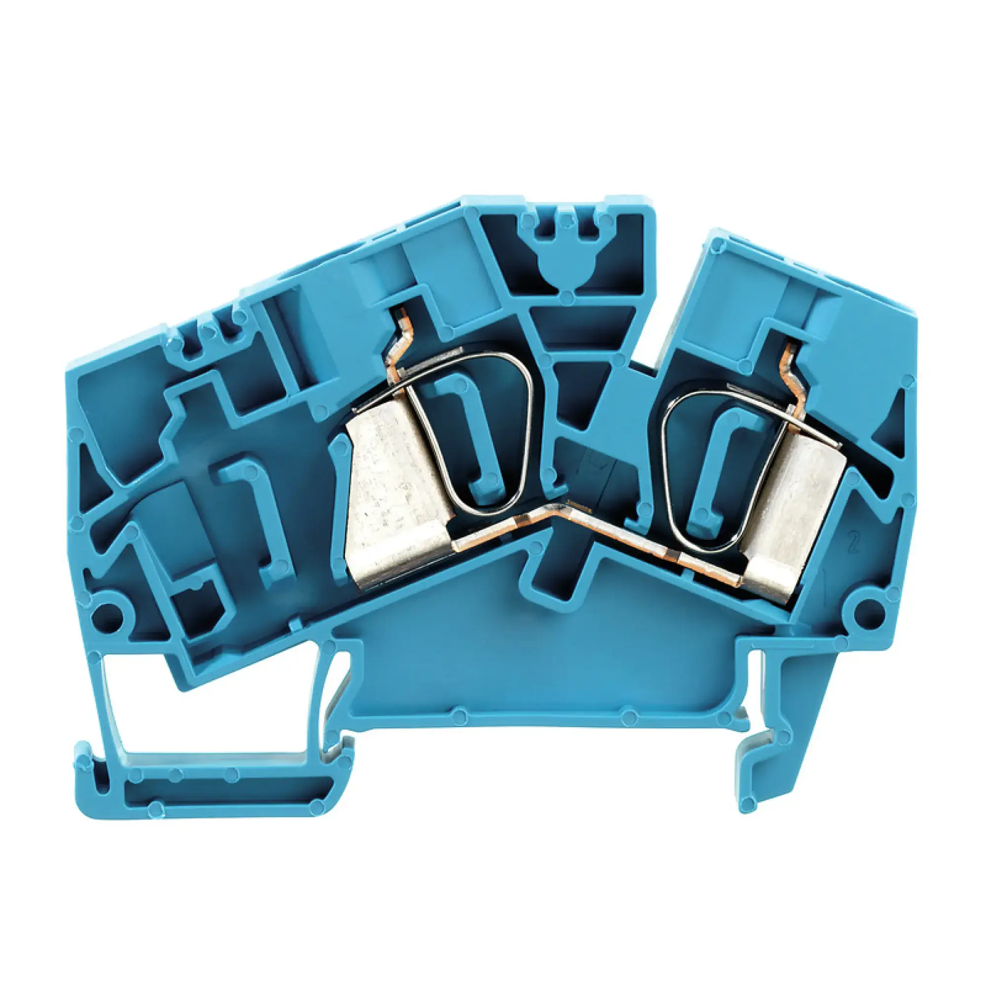 Weidmüller 1771390000 Feed-through terminal block, Tension-clamp connection, blue, 6 mm², 41 A, 800 V, Number of connections: 2 (img_001)