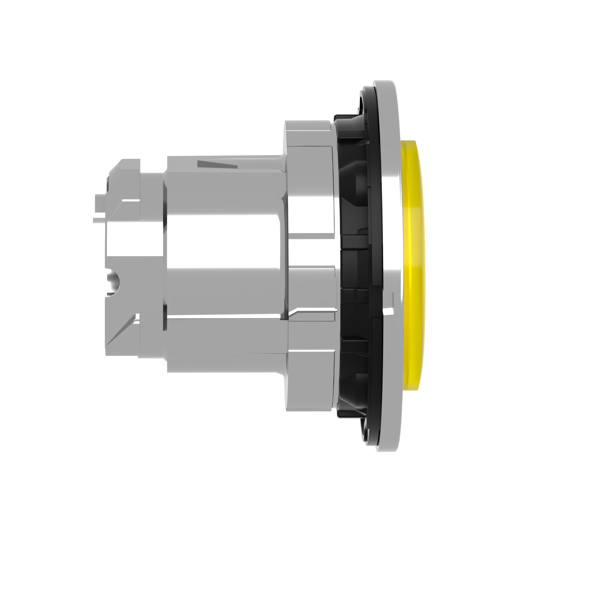 Schneider Electric ZB4FW183 Illuminated pushbutton, front element, Harmony XB4F, metal, 30mm, yellow, protruding, unmarked, for universal LED (img_004)