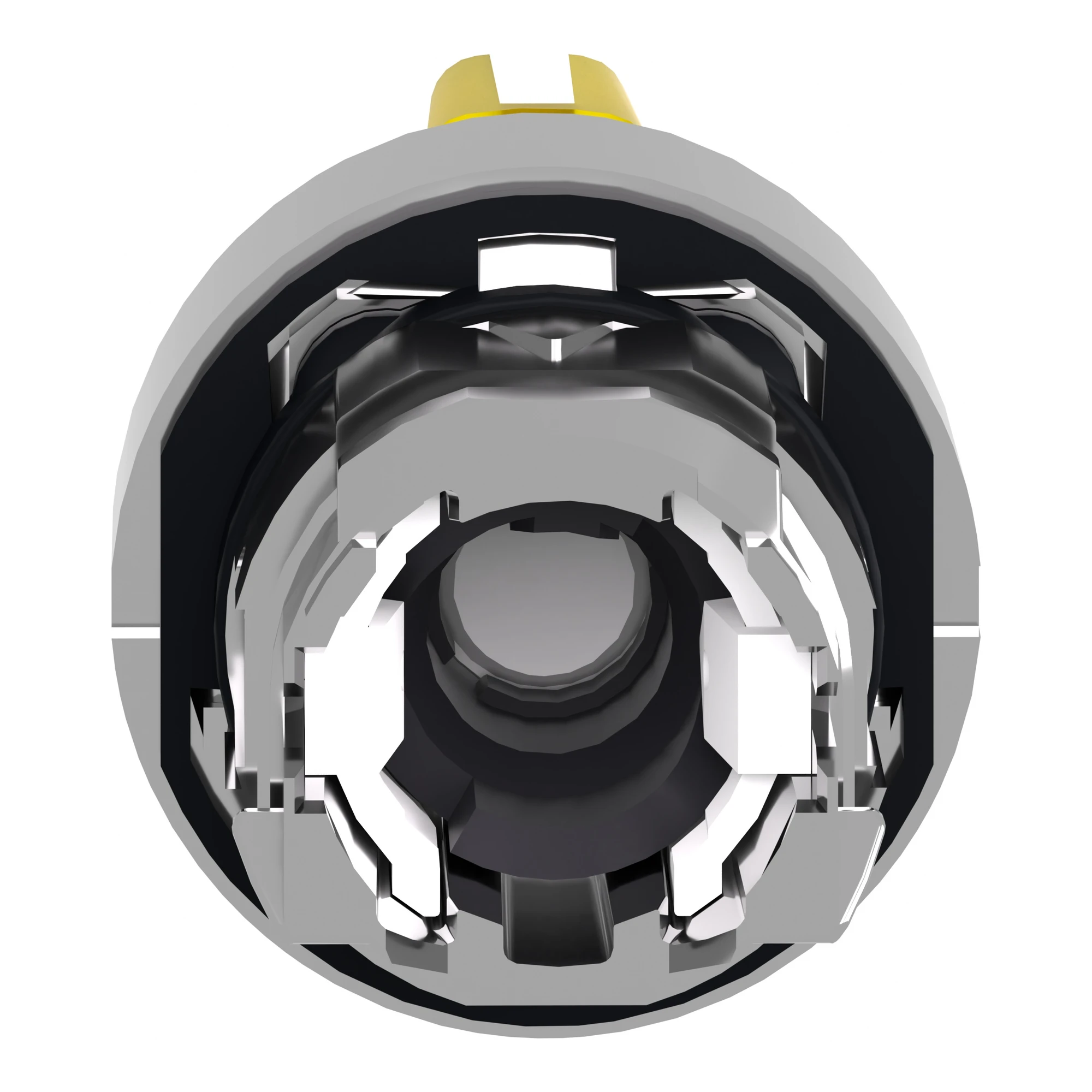 Schneider Electric ZB4BK1583 Illuminated Selector Switch, Front Element, Harmony XB4, Metal, 22mm, Yellow, for Universal LED, 3 Positions, Center Retained (img_002) Schneider Electric ZB4BK1583 Illuminated Selector Switch, Front Element, Harmony XB4, Metal, 22mm, Yellow, for Universal LED, 3 Positions, Center Retained (img_002)