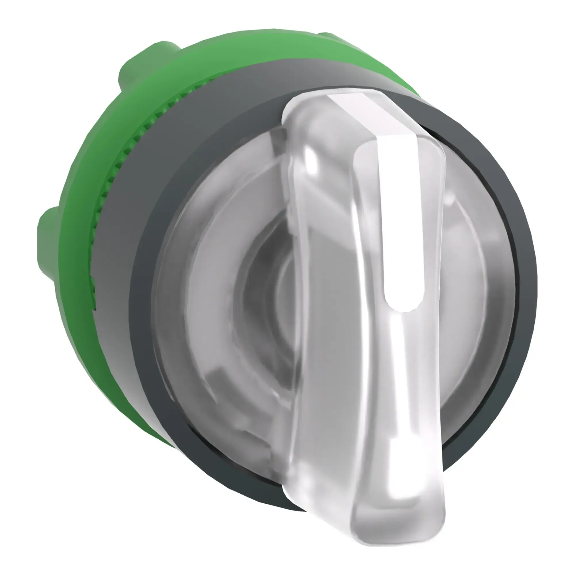 Schneider Electric ZB5AK1513 Illuminated selector switch, front element, Harmony XB5, plastic, 22mm, white, for universal LED, 3 positions, center detent (img_009)