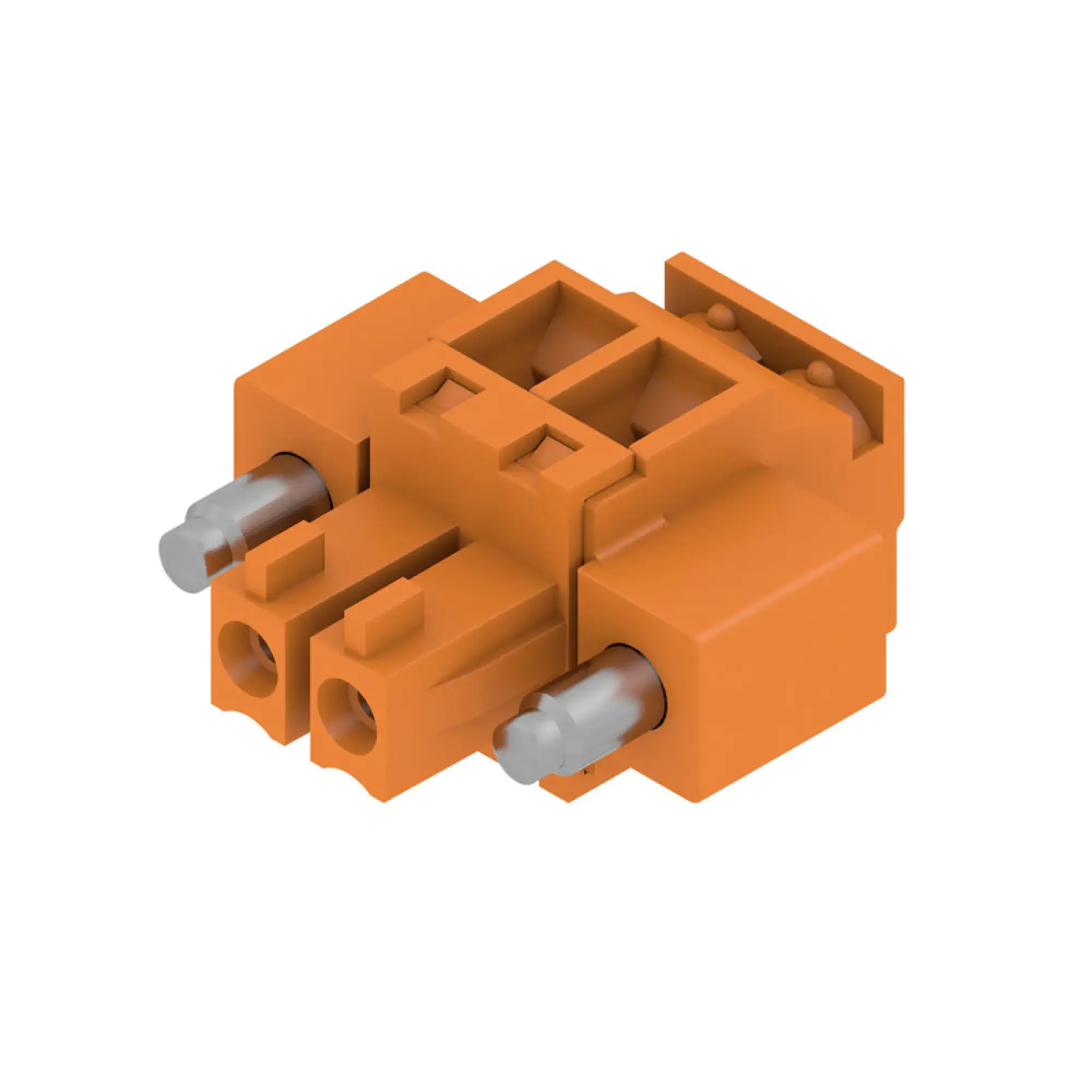 Weidmüller 1939980000 PCB connector (wire connection), 160 V, 17.5 A, Pitch in mm: 3.81, 1.5 mm², Number of poles: 2, Clamping yoke connection, Box (img_001)