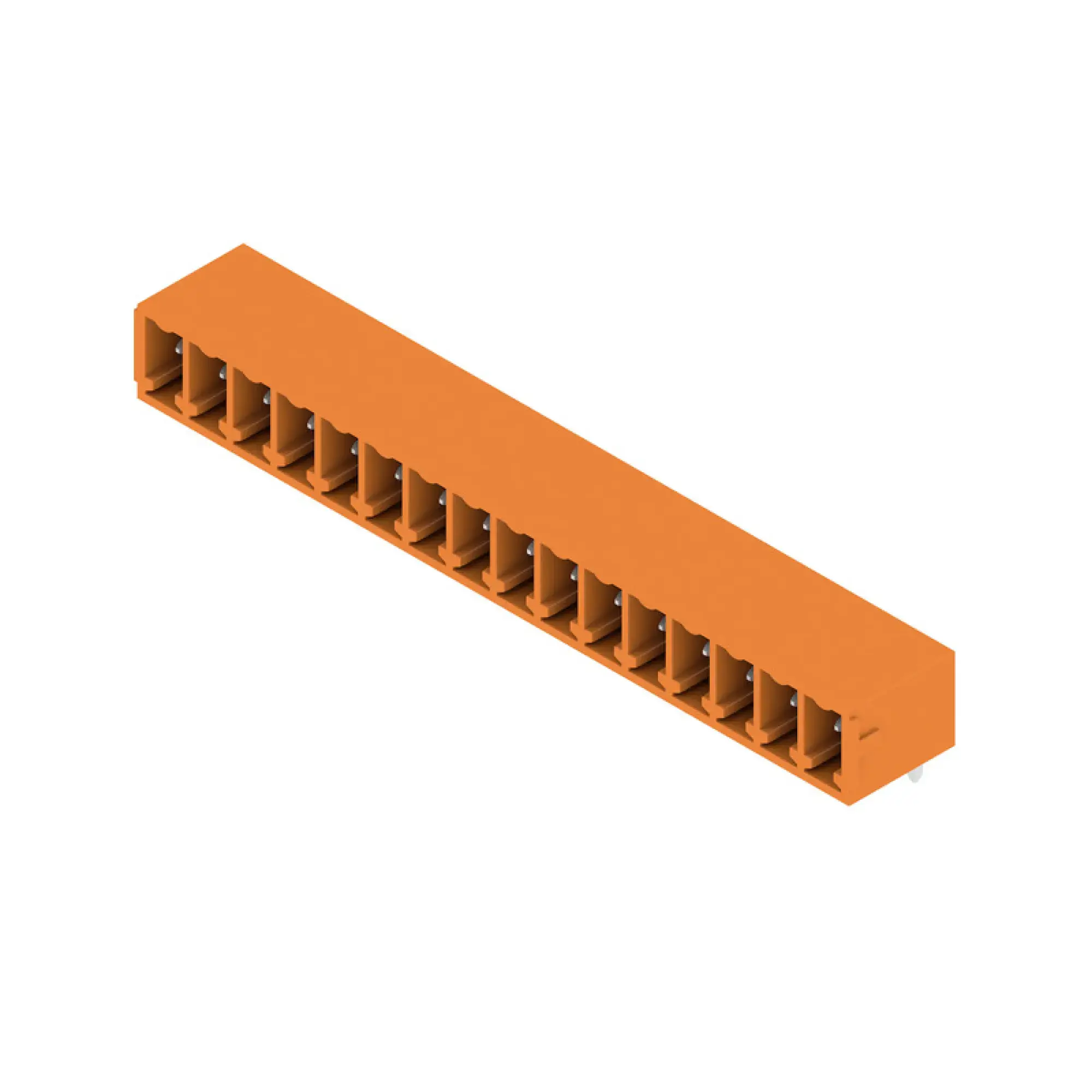 Weidmüller 1037650000 PCB connector (board connection), 160 V, 17.5 A, Pitch in mm: 3.81, Number of poles: 16, THT solder connection, Box (img_001)